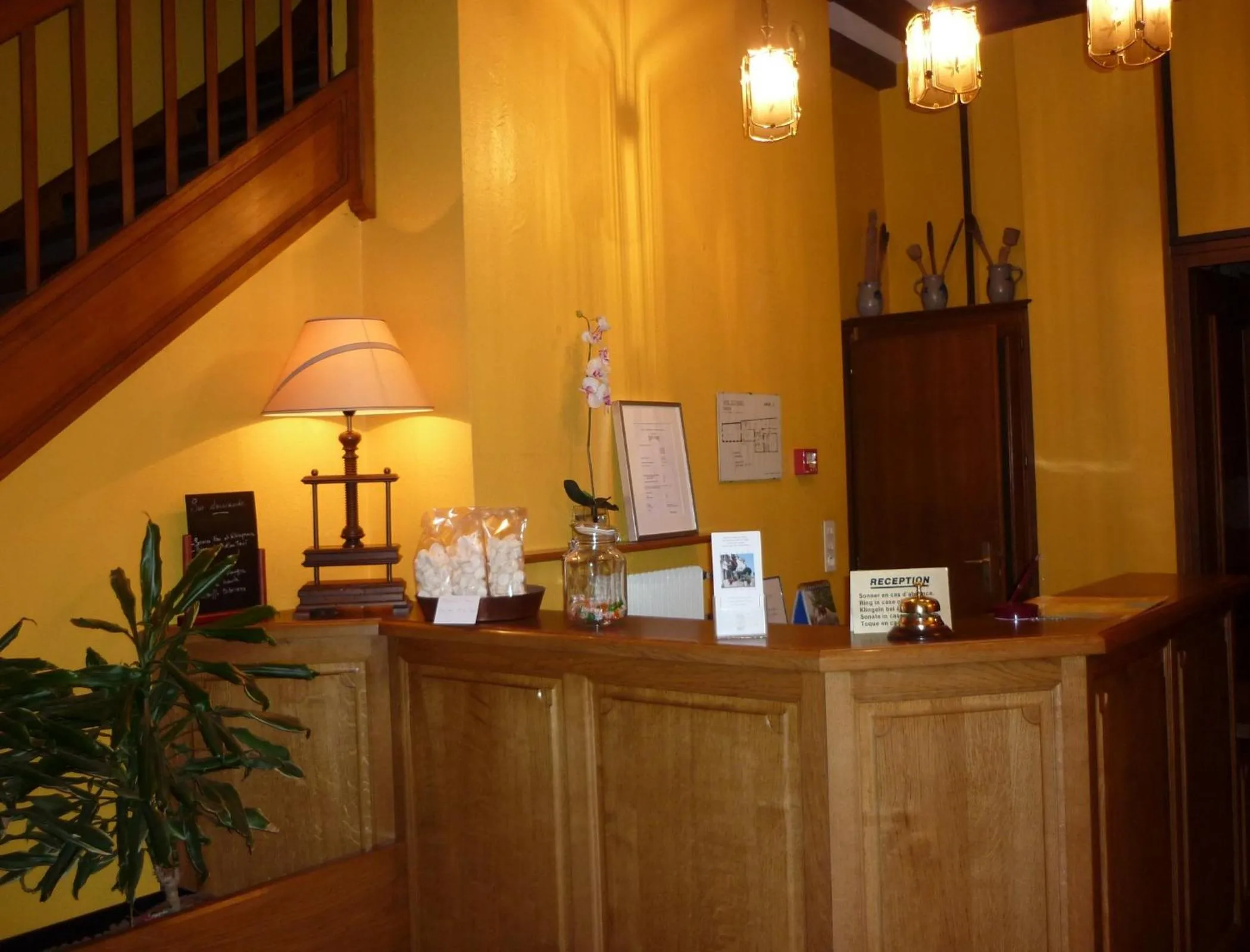 Lobby or reception in Logis-Cit'Hôtel des Vosges 5 rue de la gare