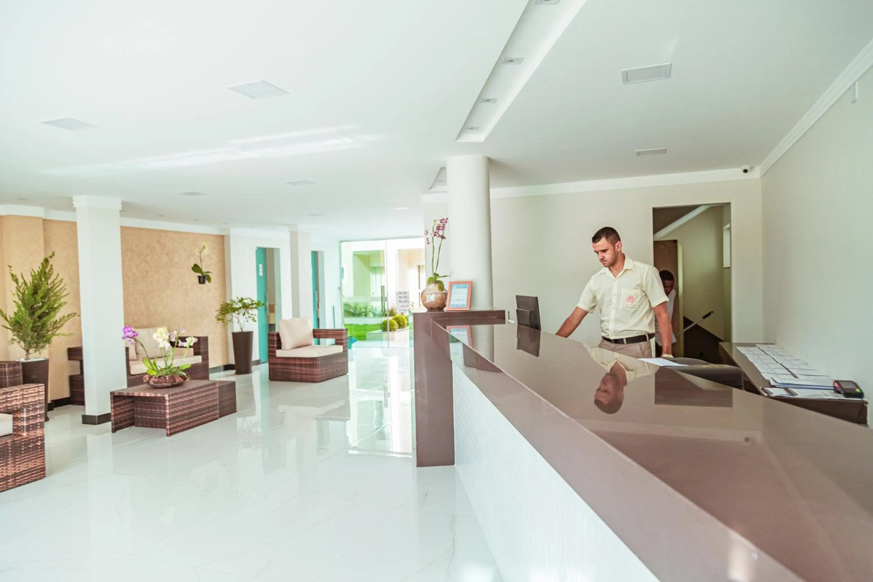 Lobby or reception in Orquídeas Praia Hotel