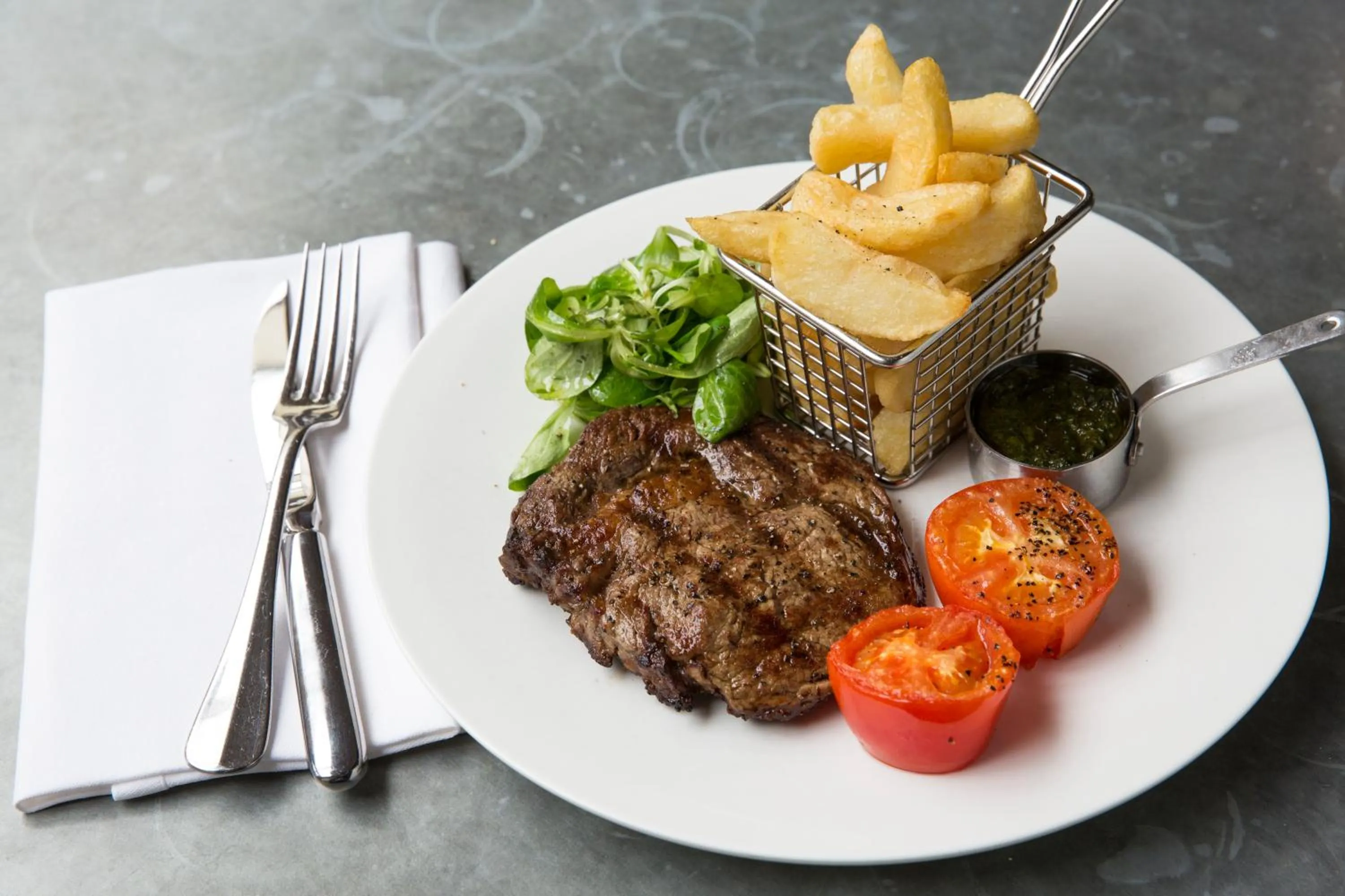 Food close-up in The Bull and Townhouse, Beaumaris- The Inn Collection Group