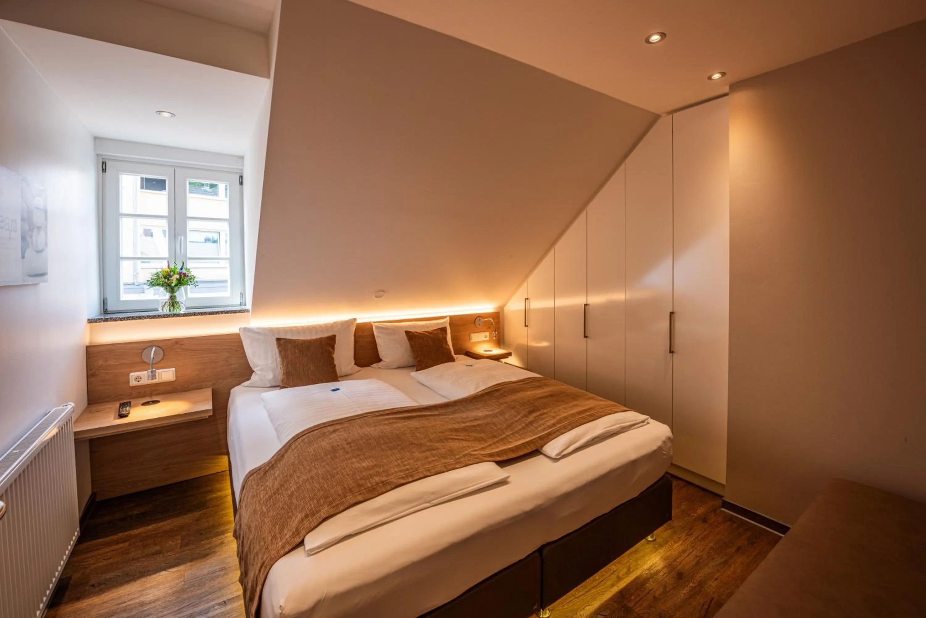 Bedroom, Bed in City-Appartements Am Wall