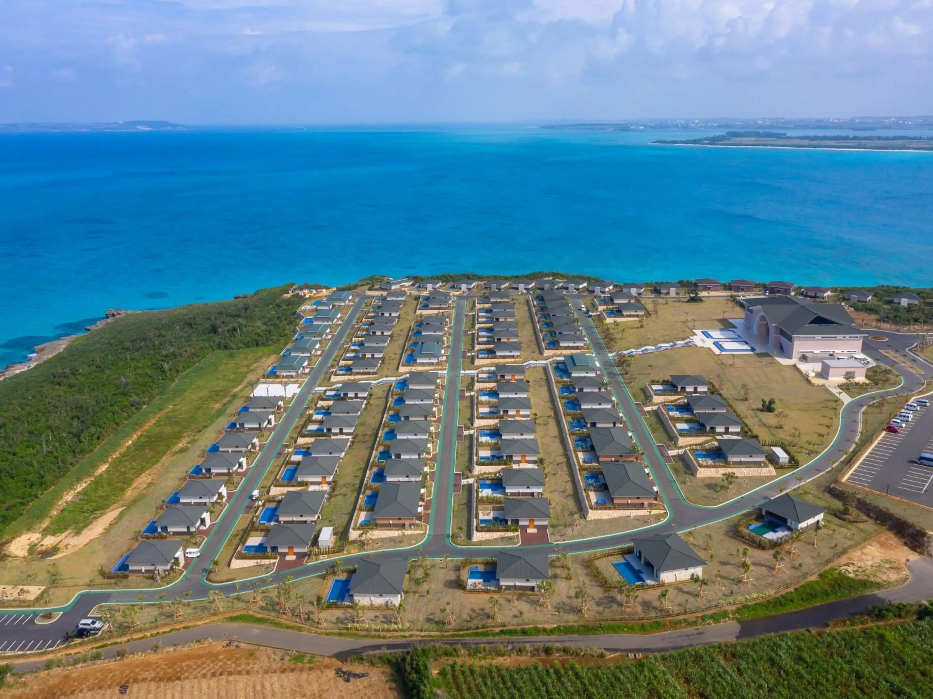 Bird's eye view in Miyakojima Kurima Resort Seawood Hotel