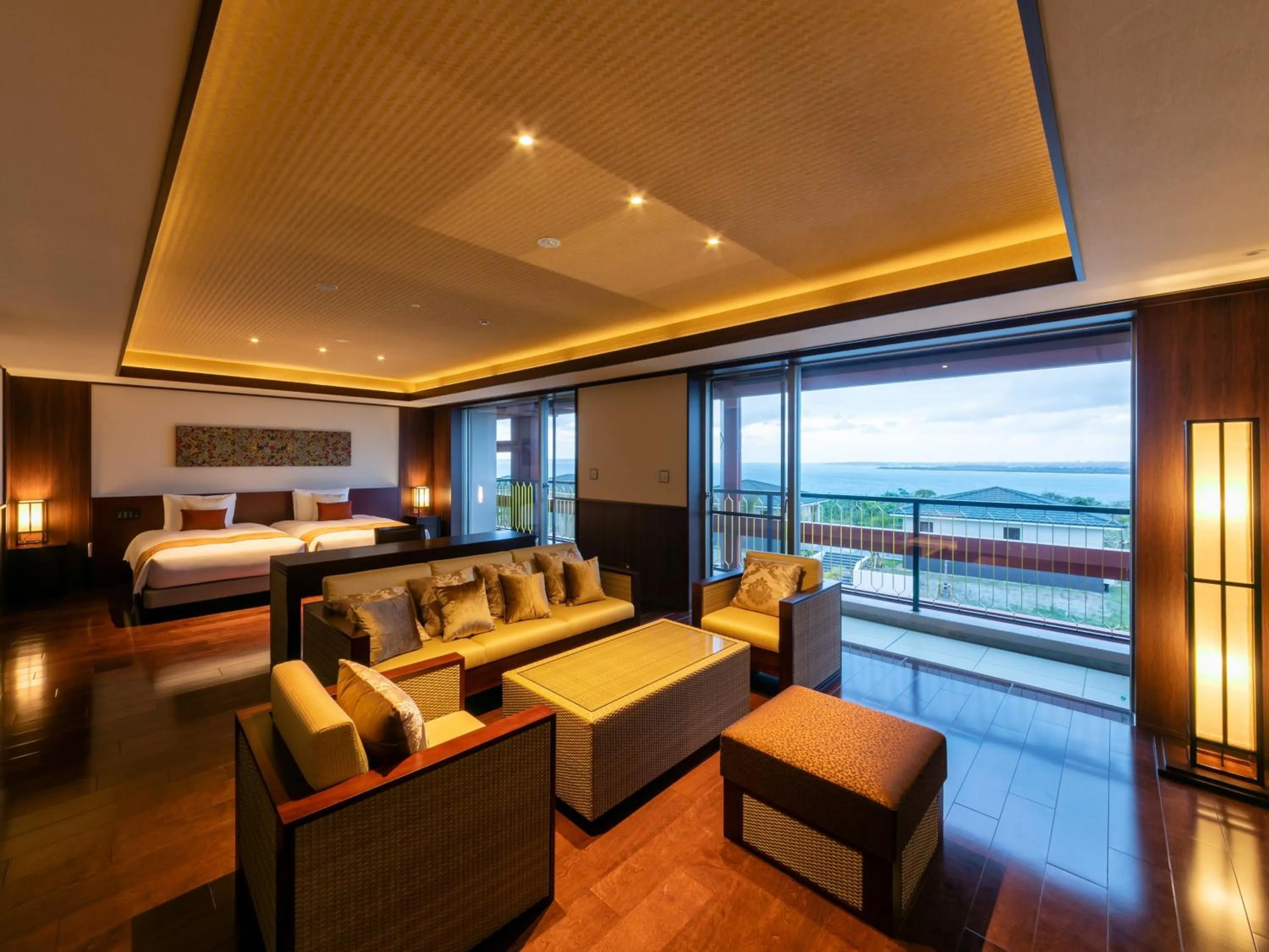 Photo of the whole room, Bed in Miyakojima Kurima Resort Seawood Hotel