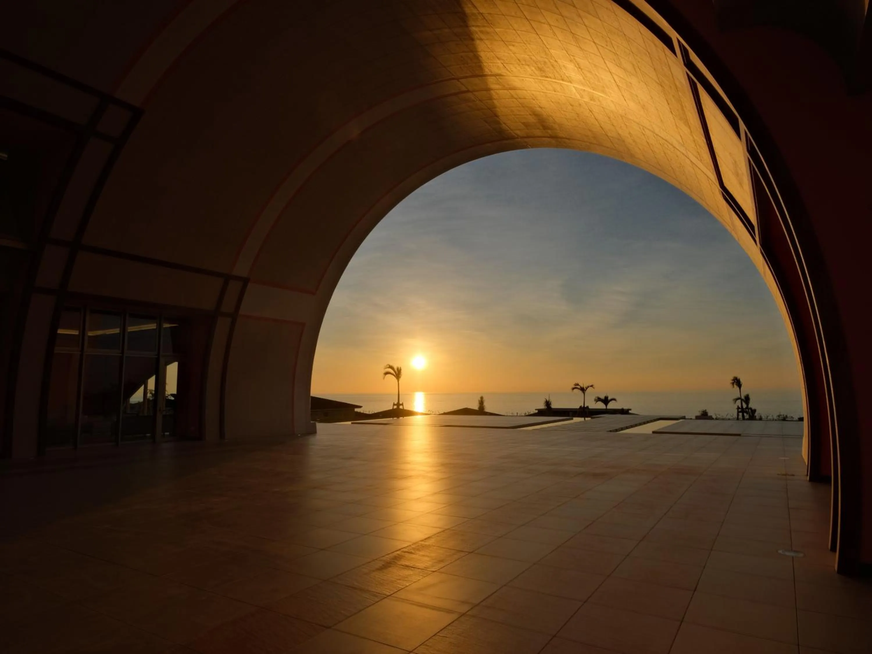 Sunset in Miyakojima Kurima Resort Seawood Hotel