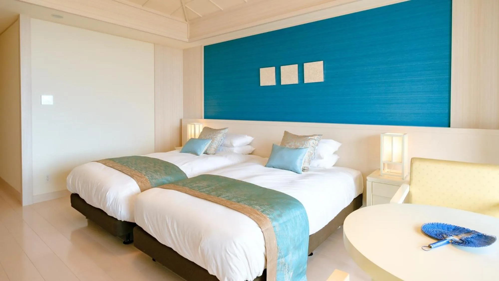 Bed in Miyakojima Kurima Resort Seawood Hotel