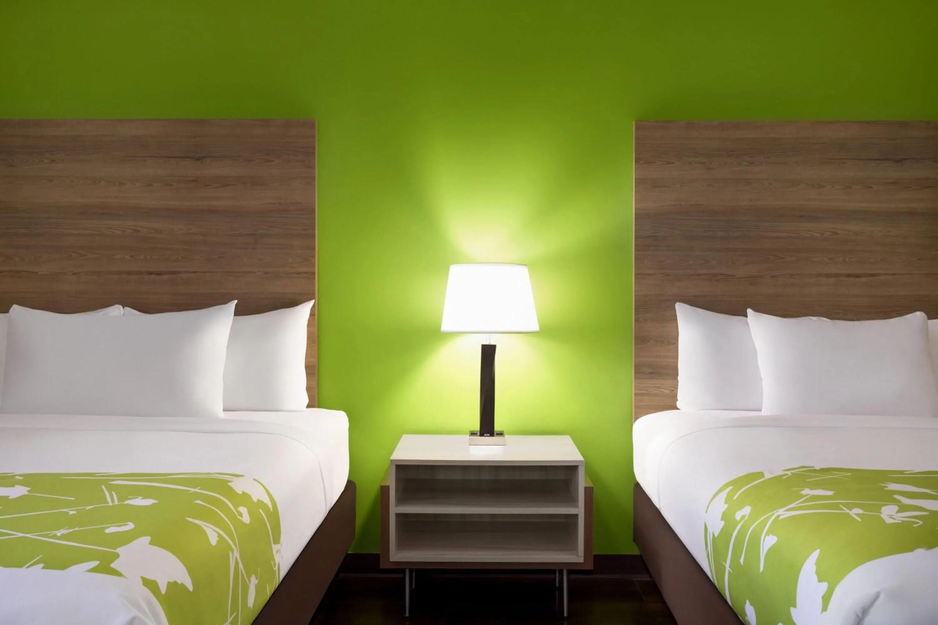 Photo of the whole room, Bed in Wyndham Garden Washington DC North