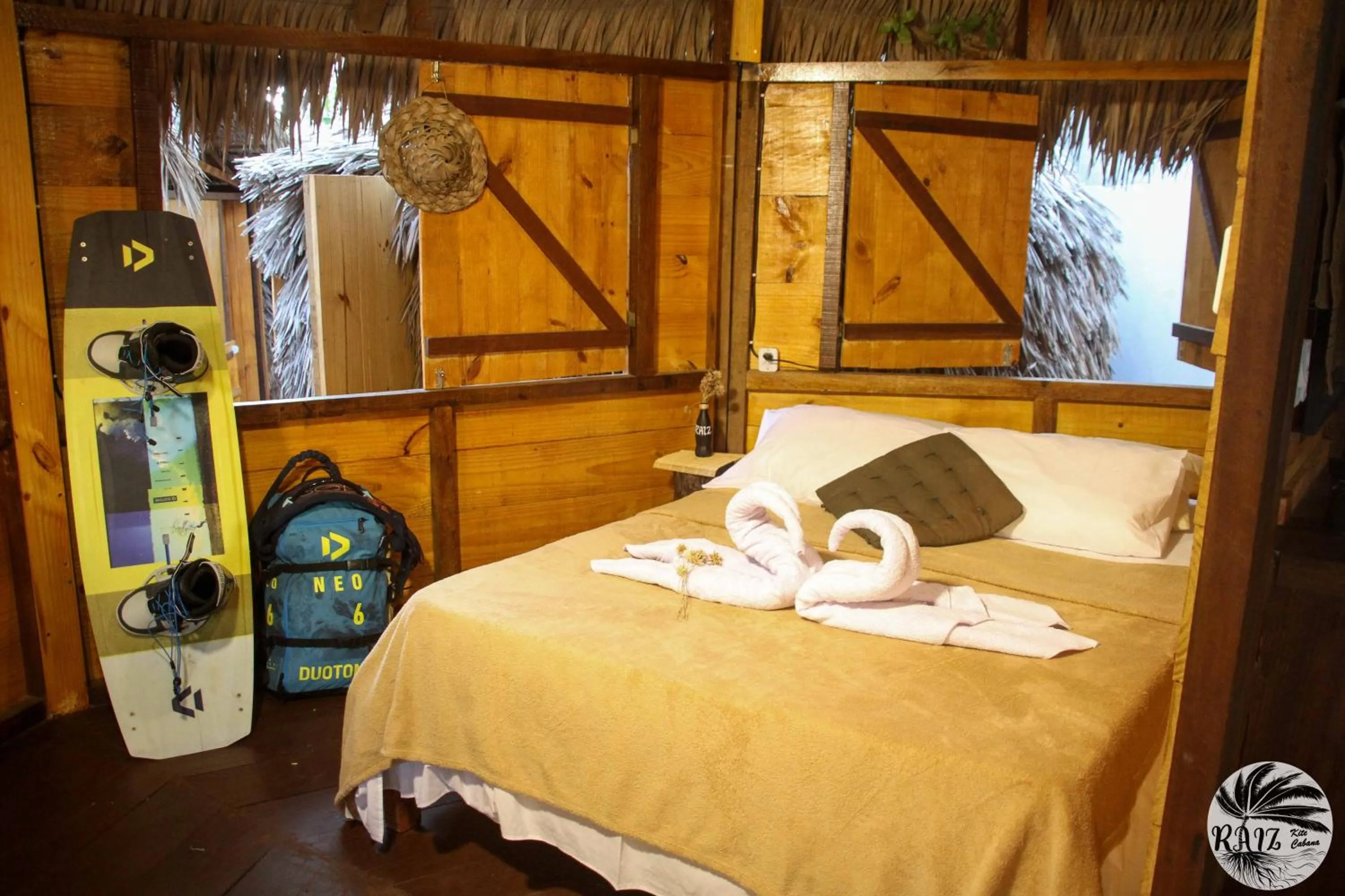 Bed in Raiz Kite Cabana