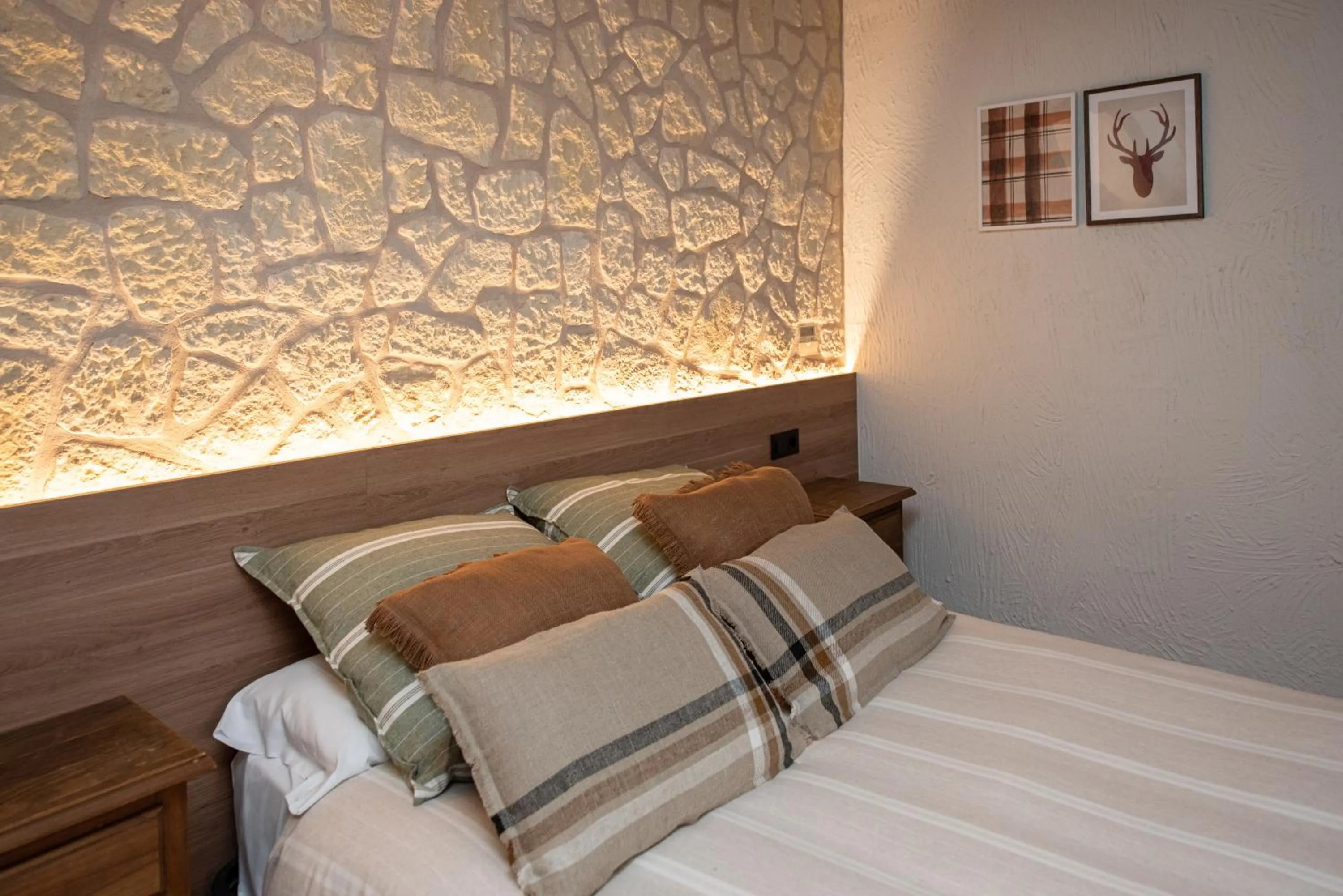 Bed in Hotel Caseta Nova