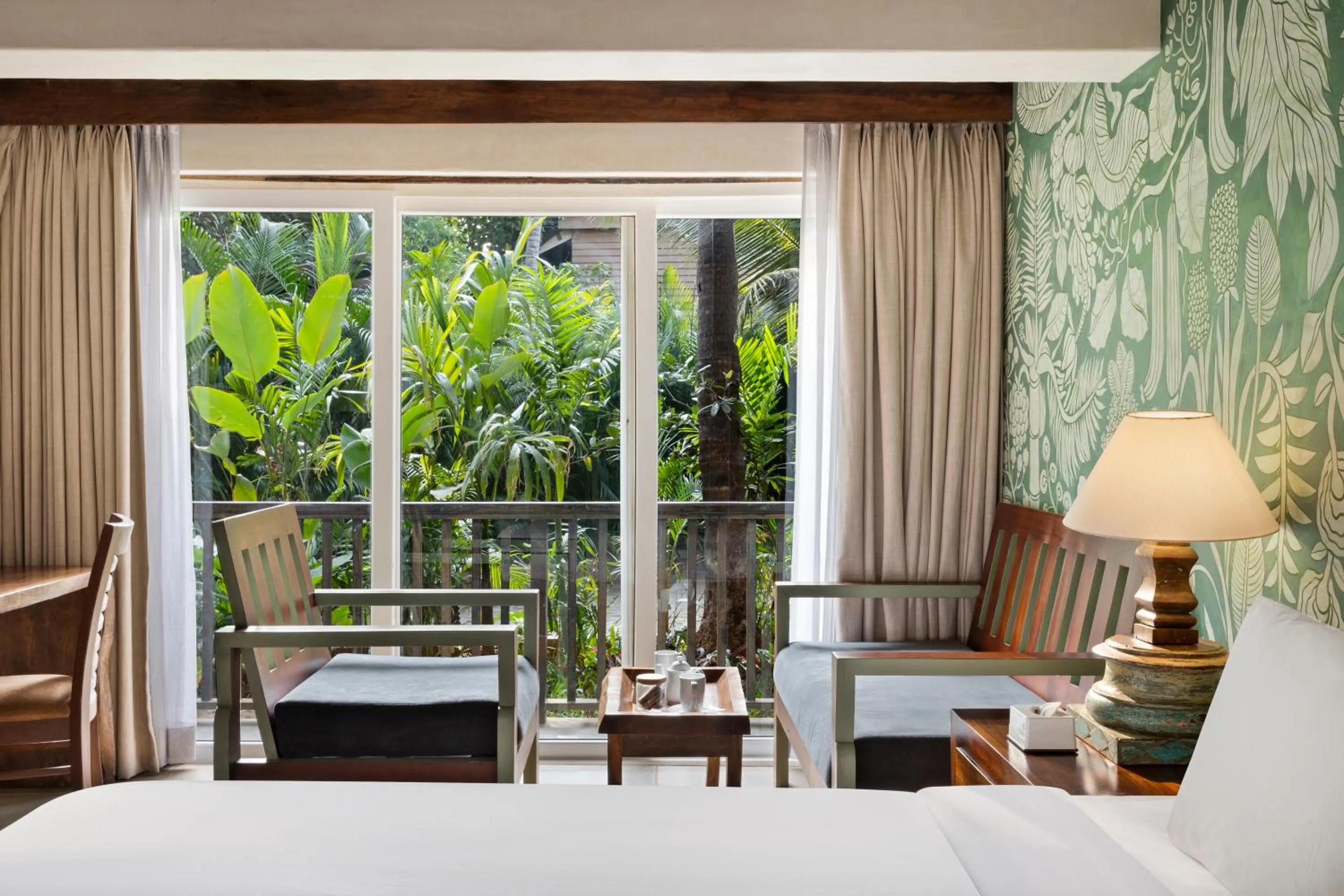 Garden, Bed in Riva Beach Resort