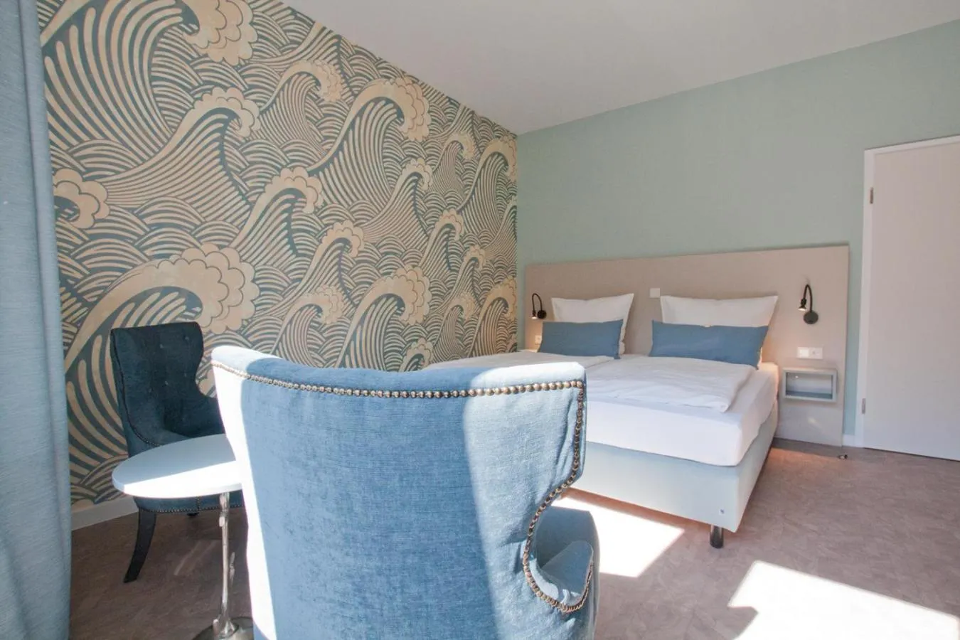 Bed in Hotel Garni Goldener Anker