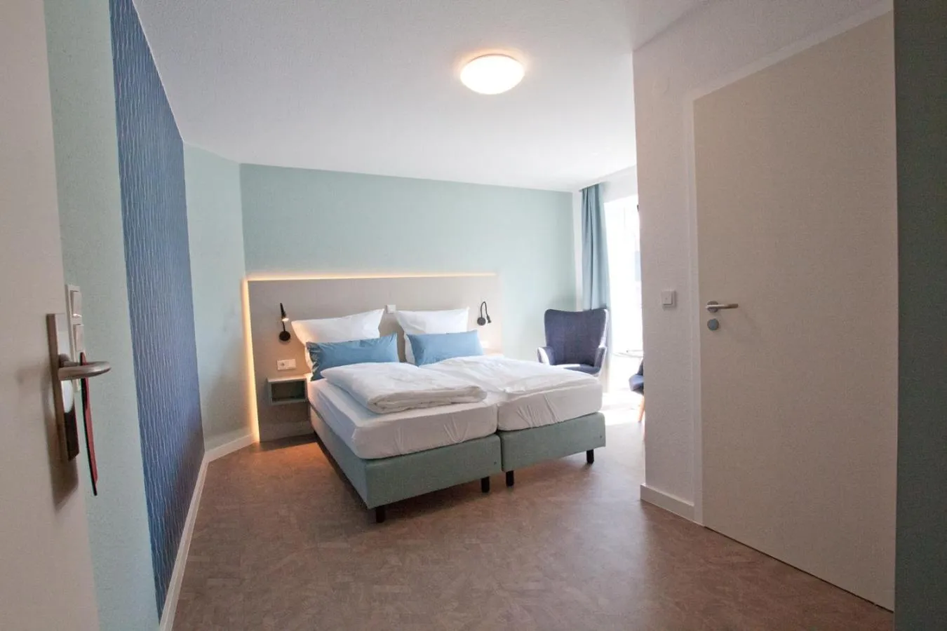 Bed in Hotel Garni Goldener Anker