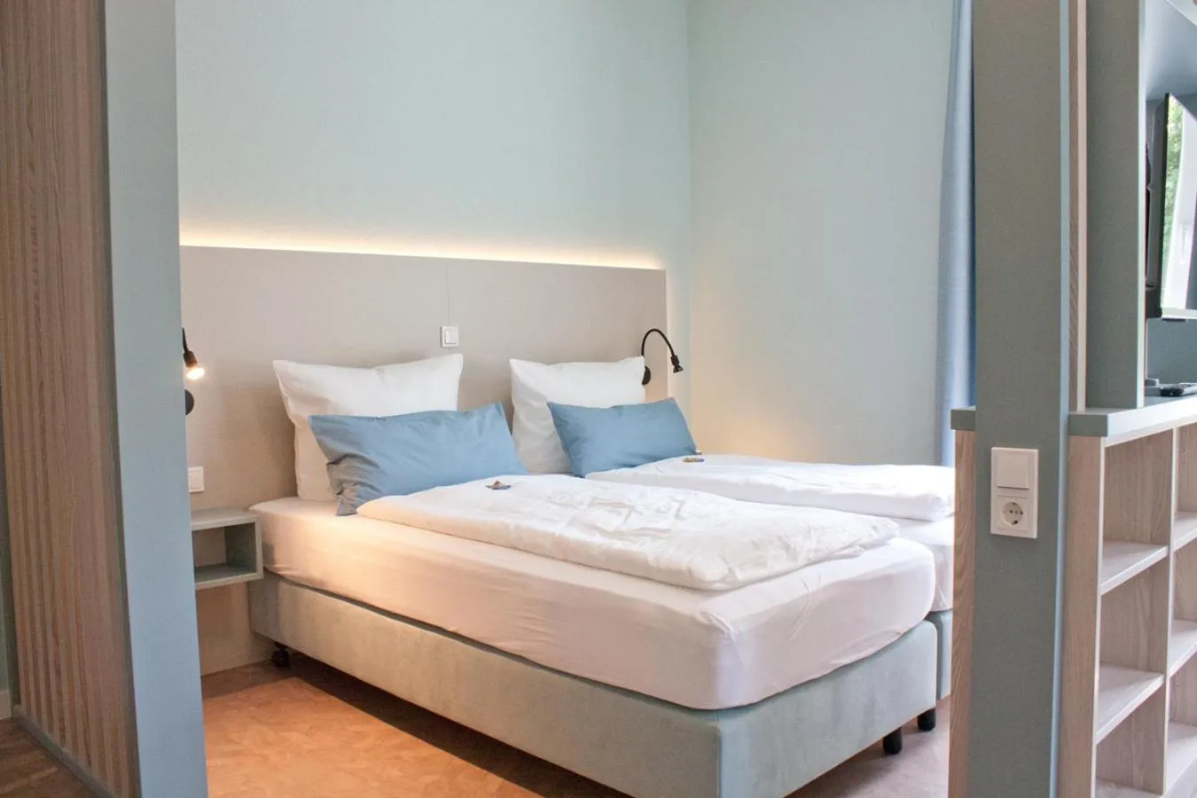 Bed in Hotel Garni Goldener Anker