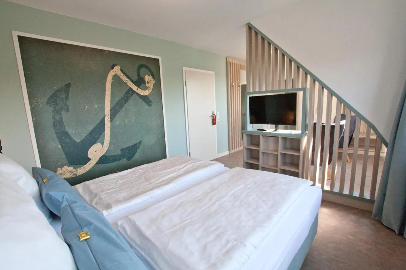 Bed in Hotel Garni Goldener Anker