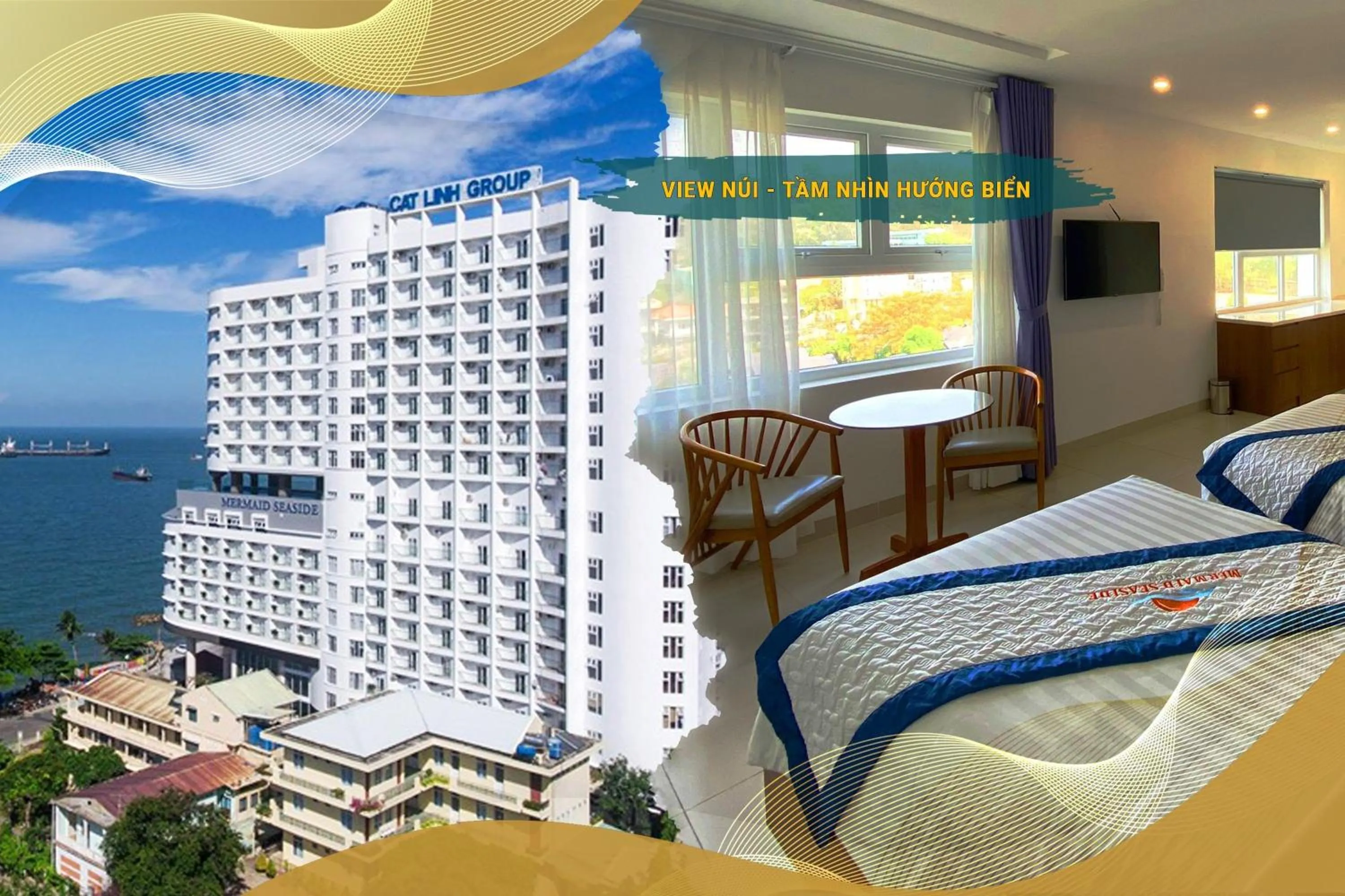 View (from property/room), Bed in Mermaid Seaside Hotel