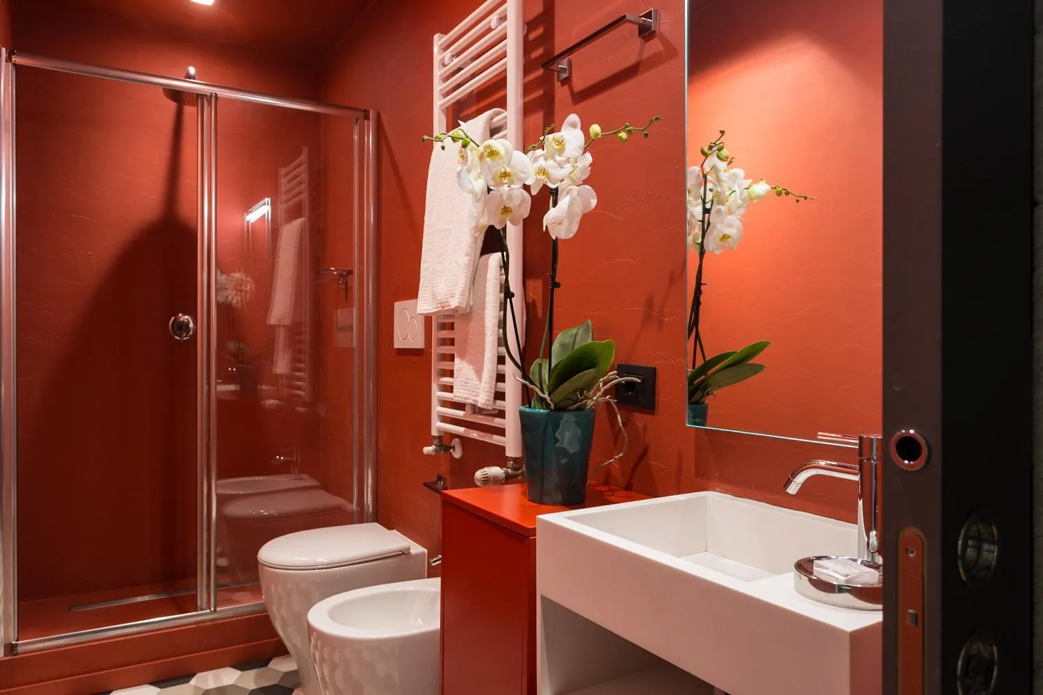 Shower in Living Suites