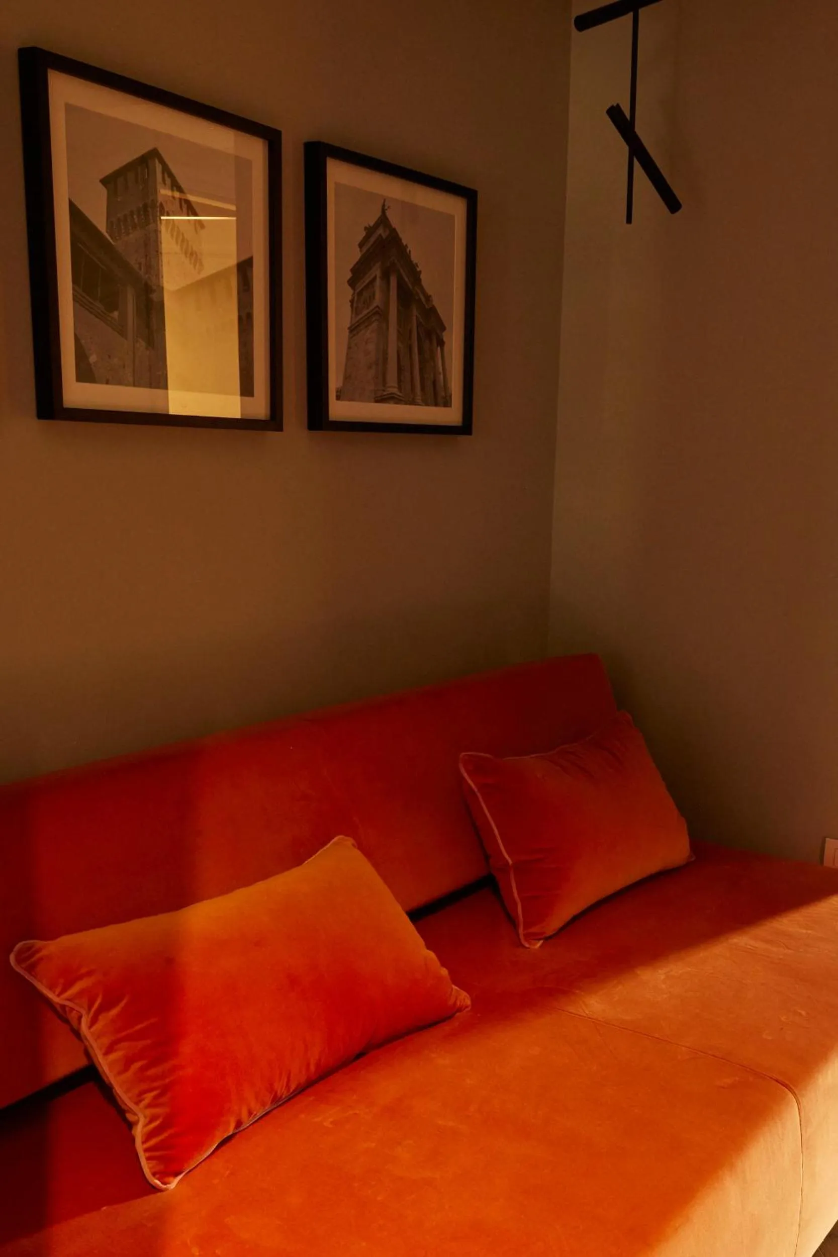 Living room, Bed in Living Suites