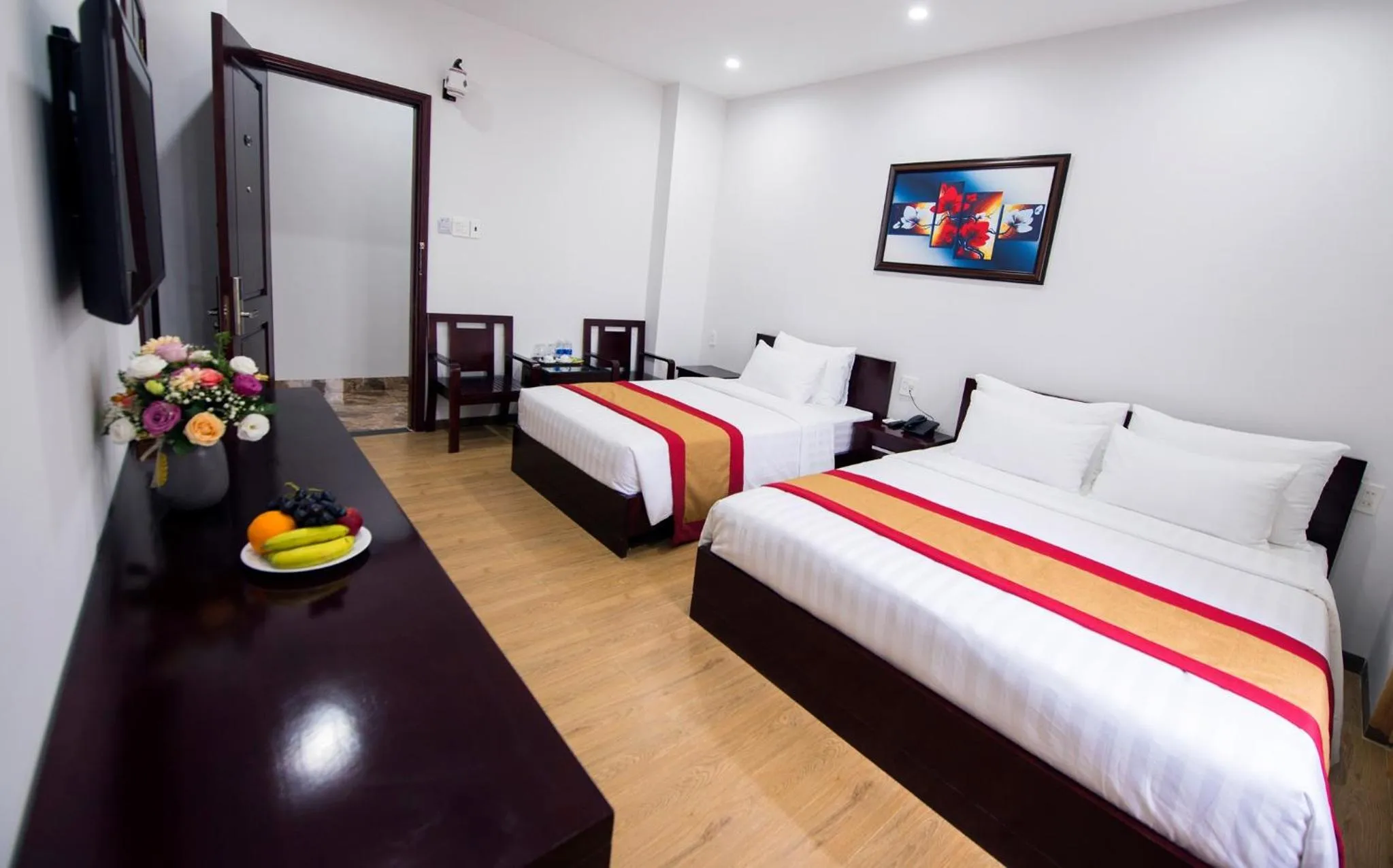 Bed in Dac Tin Luxury Hotel