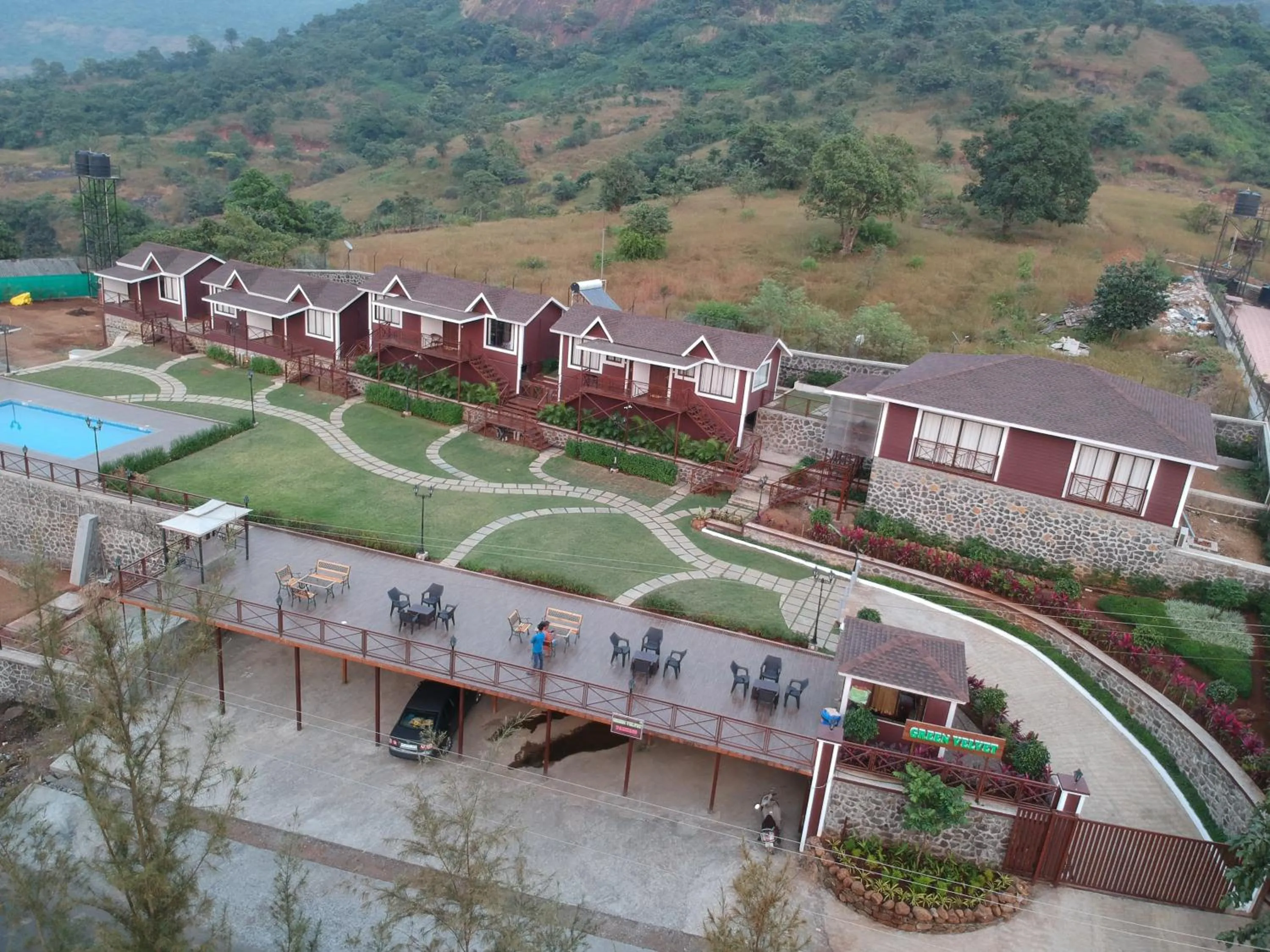 Property building in Green Velvet Resort-Near Pawna Lake