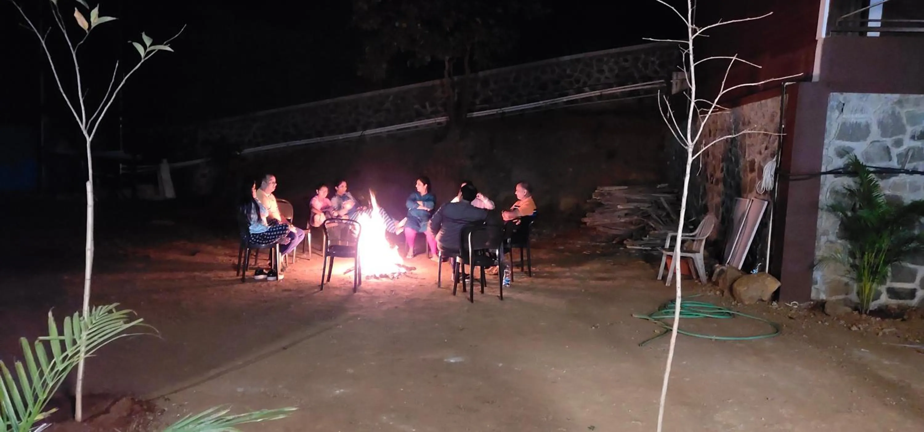 People in Green Velvet Resort-Near Pawna Lake