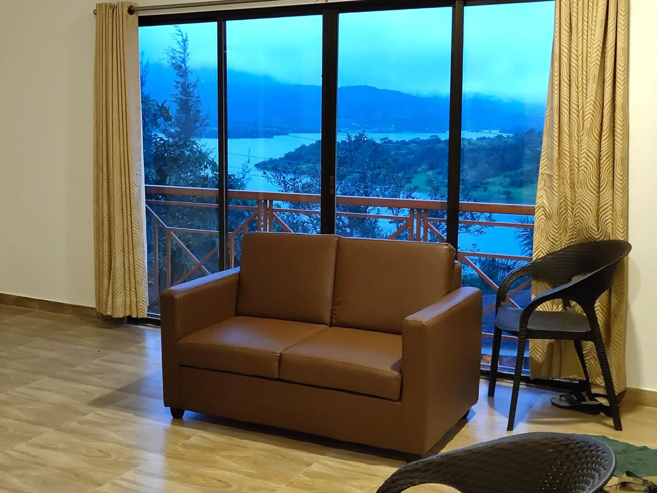 Living room in Green Velvet Resort-Near Pawna Lake