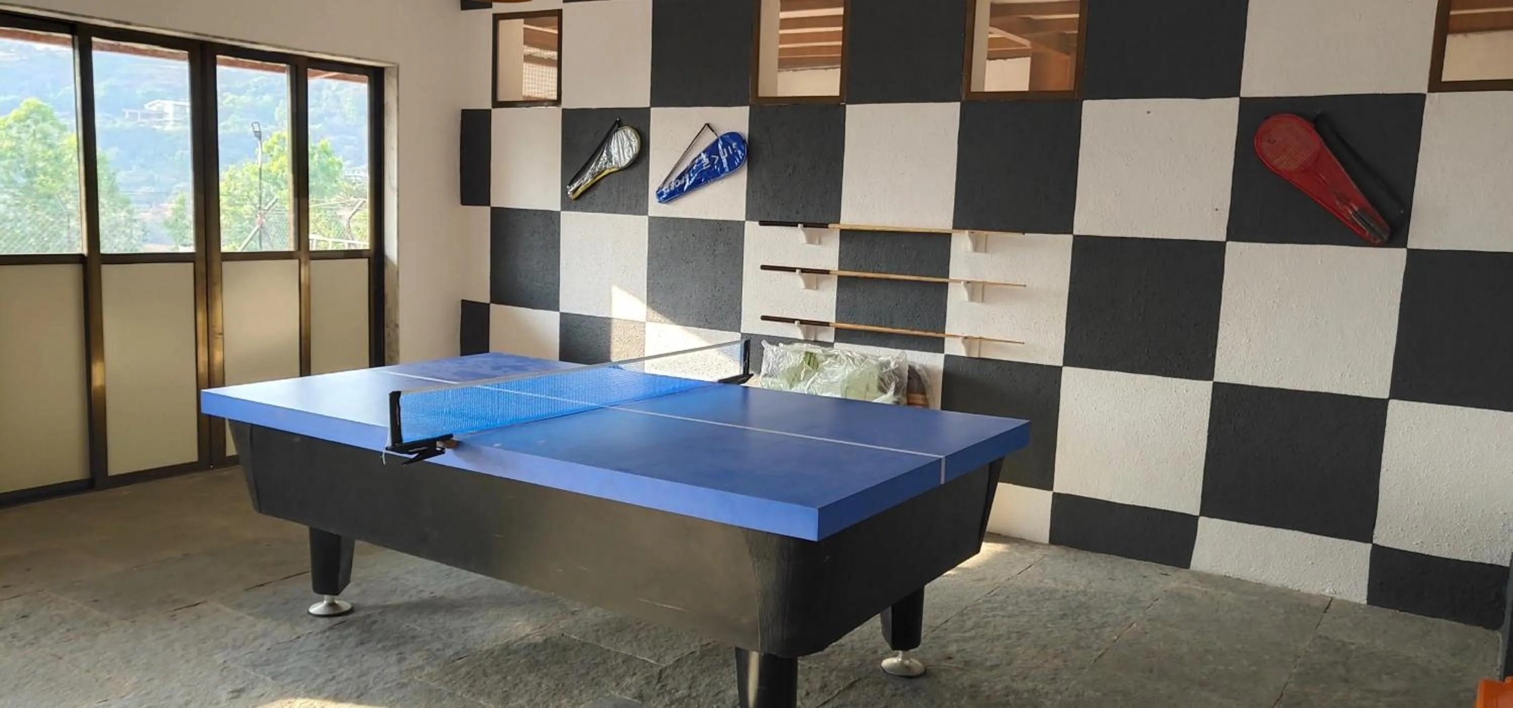 Table tennis in Green Velvet Resort-Near Pawna Lake