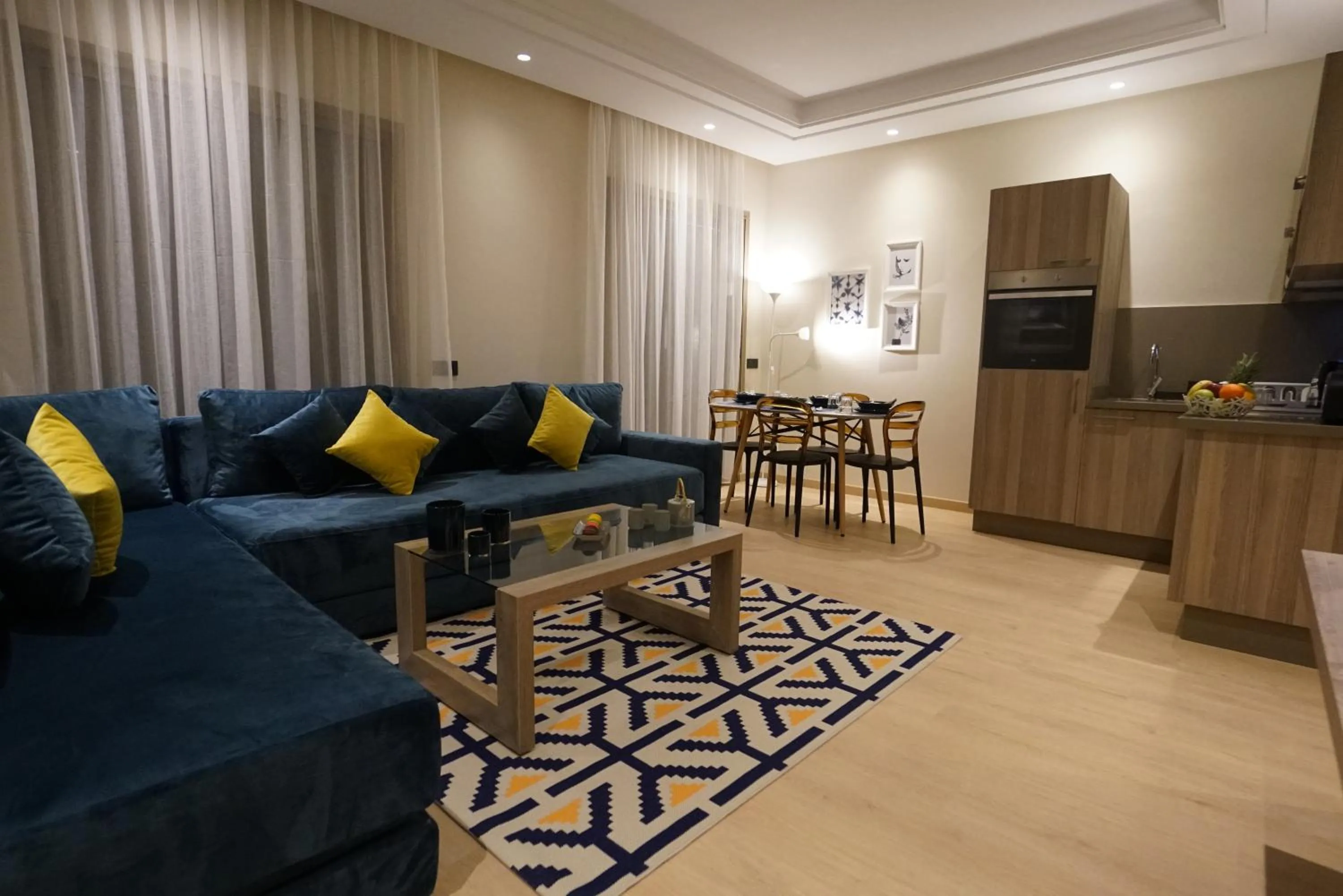 Living room in Flamant Rose Appart Hotel