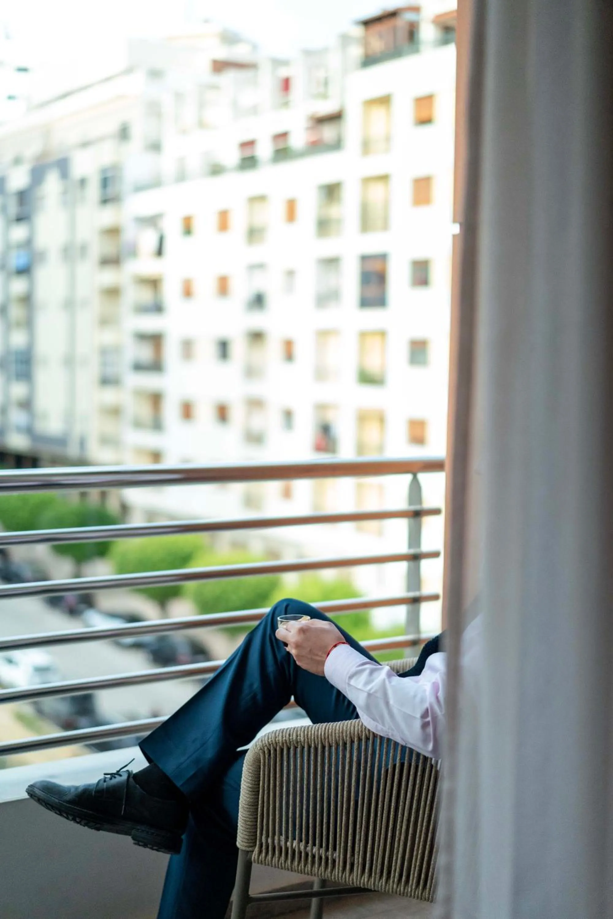 Balcony/Terrace in Flamant Rose Appart Hotel