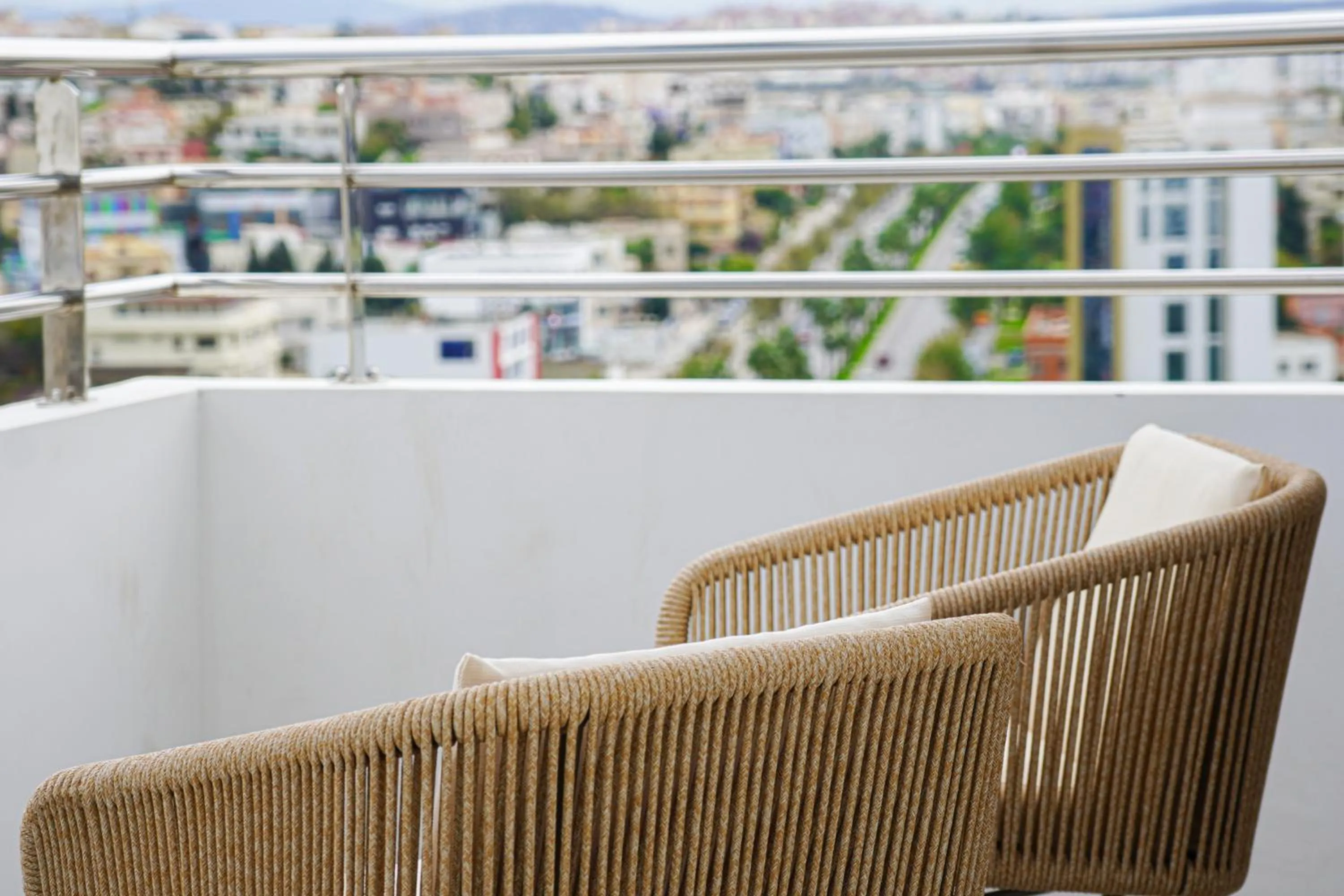 Balcony/Terrace in Flamant Rose Appart Hotel