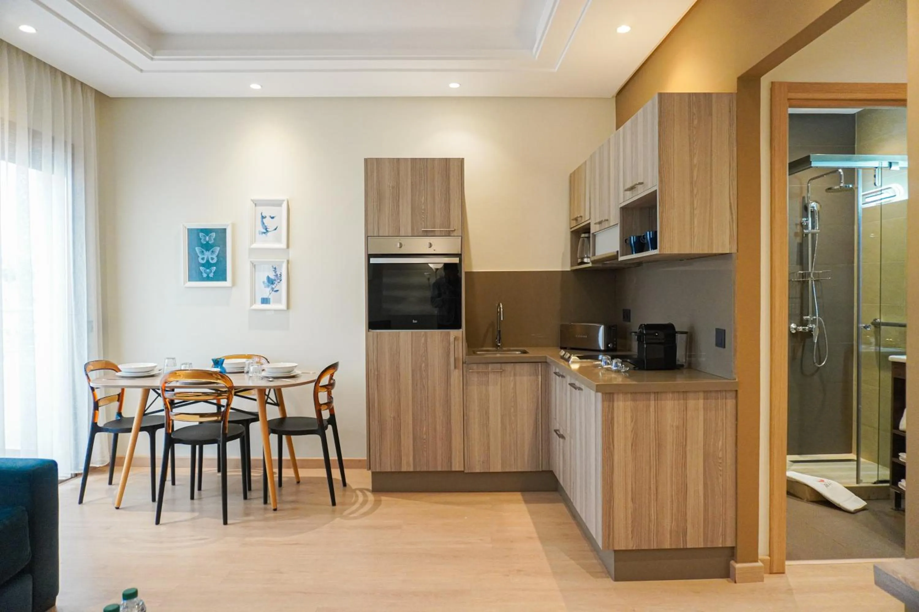 Living room in Flamant Rose Appart Hotel