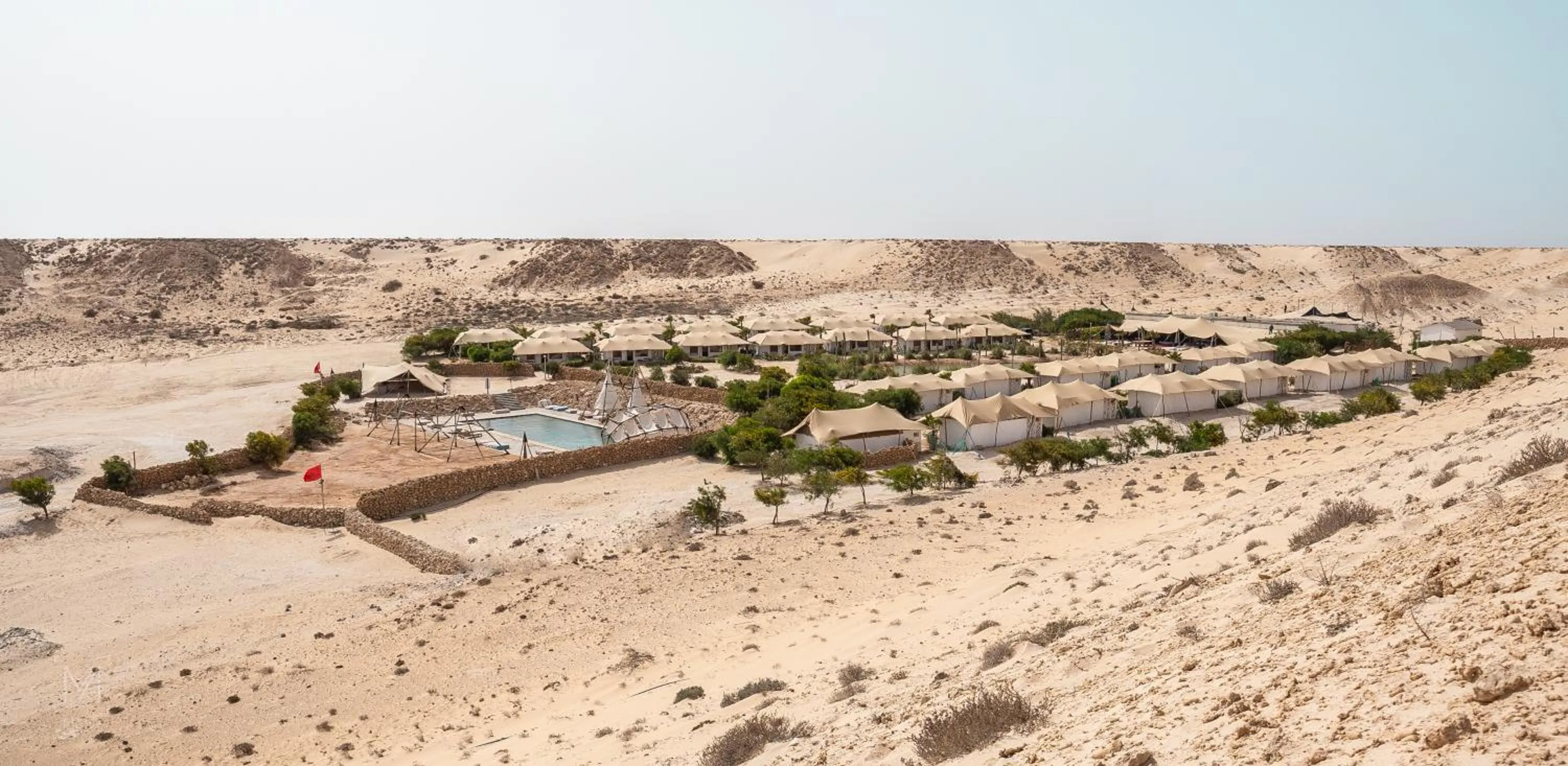 Bird's eye view in Les Dunes de Dakhla