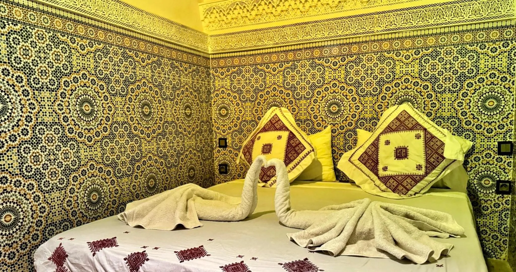 Bed in Riad Le Petit Patrimoine De Fés