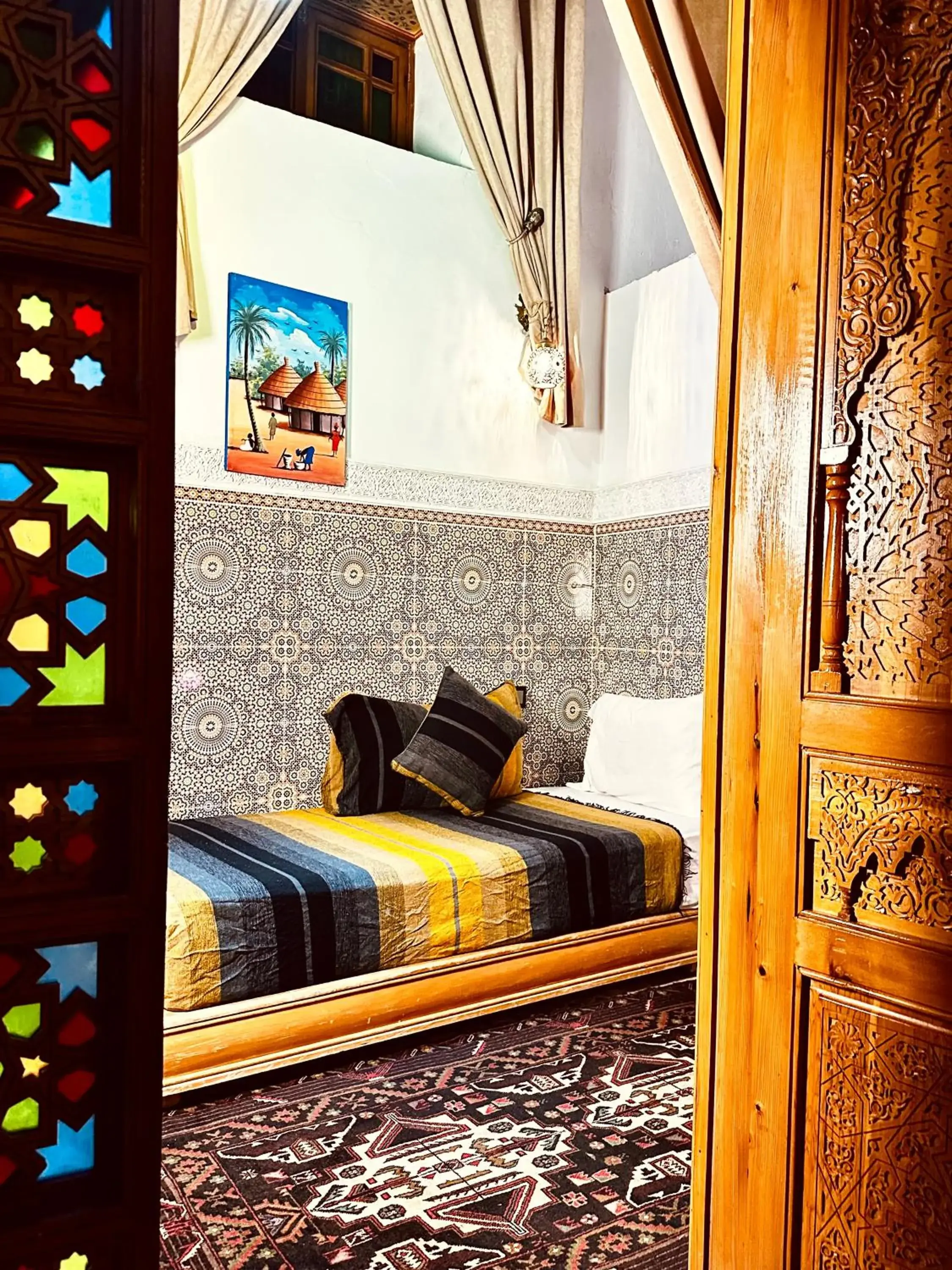 Budget Double Room - single occupancy in Riad Le Petit Patrimoine De Fés Budget Double Room - single occupancy in Riad Le Petit Patrimoine De Fés