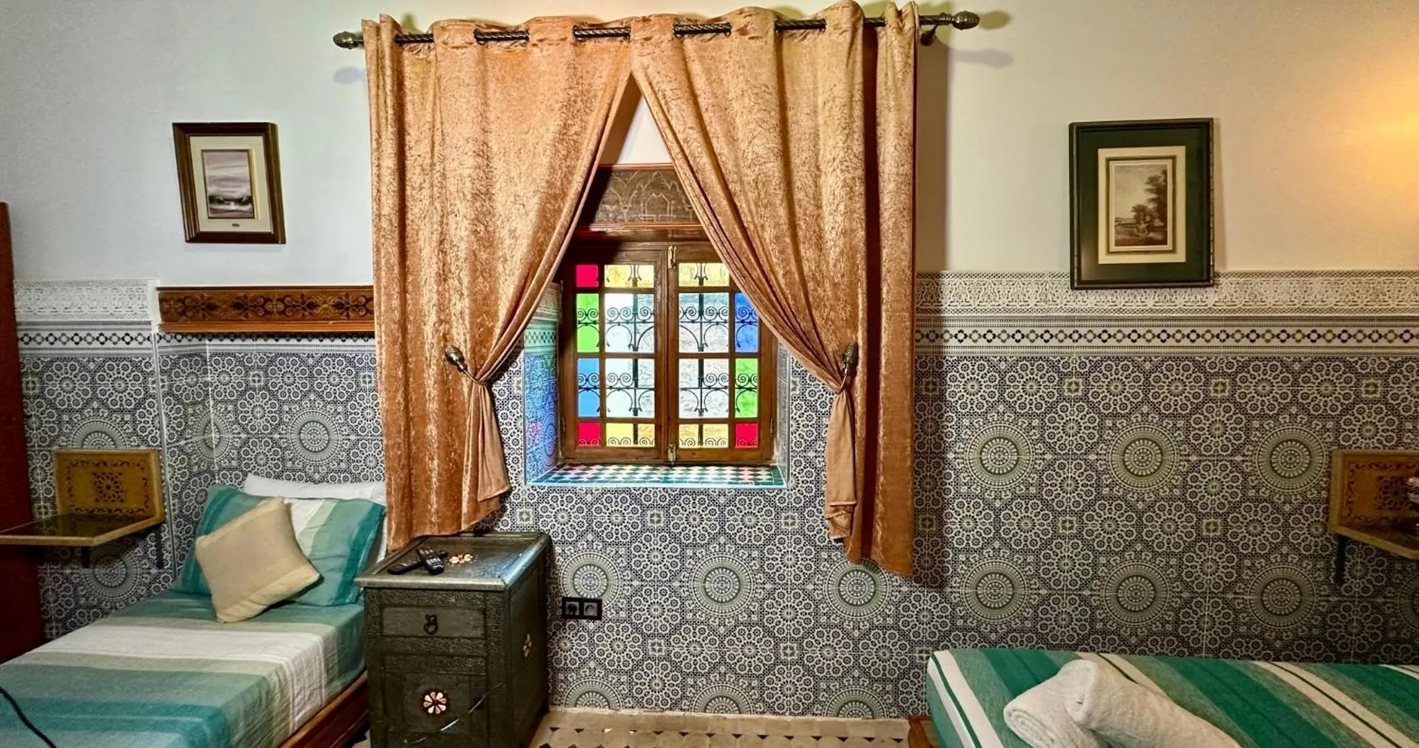 Bed in Riad Le Petit Patrimoine De Fés