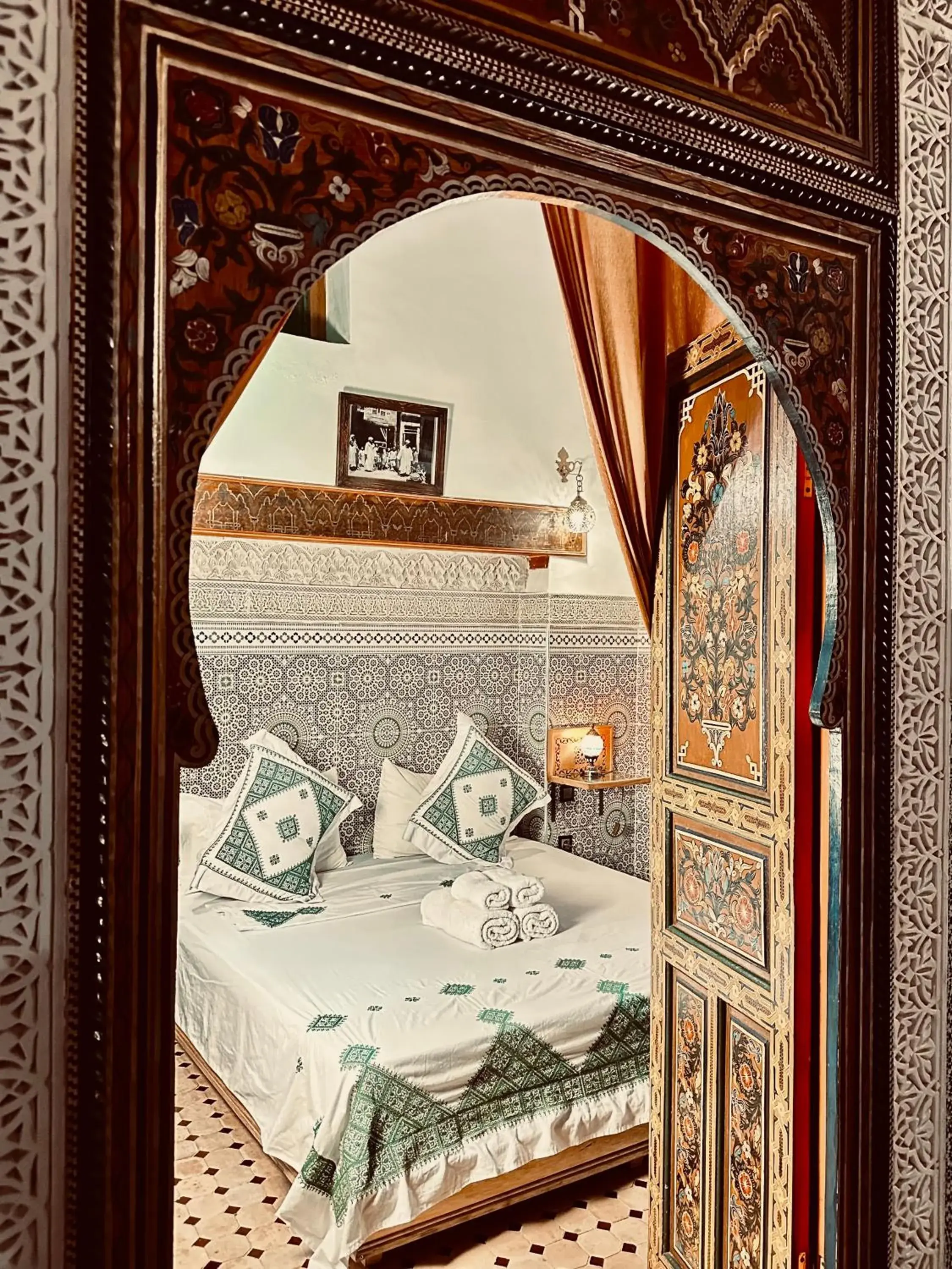 Deluxe Double Room - single occupancy in Riad Le Petit Patrimoine De Fés Deluxe Double Room - single occupancy in Riad Le Petit Patrimoine De Fés