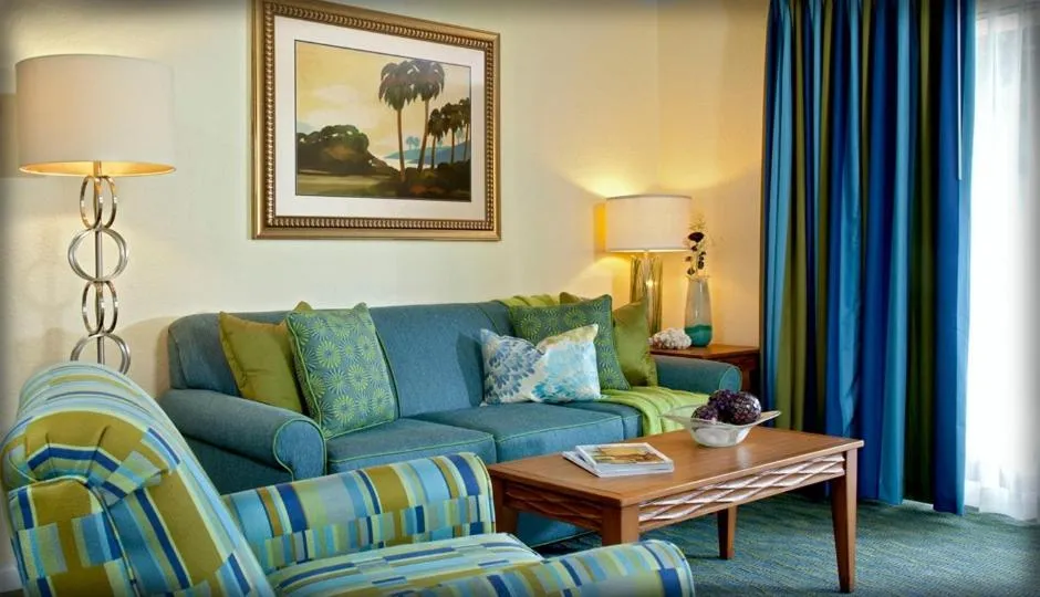 Living room in Blue Tree Resort at Lake Buena Vista