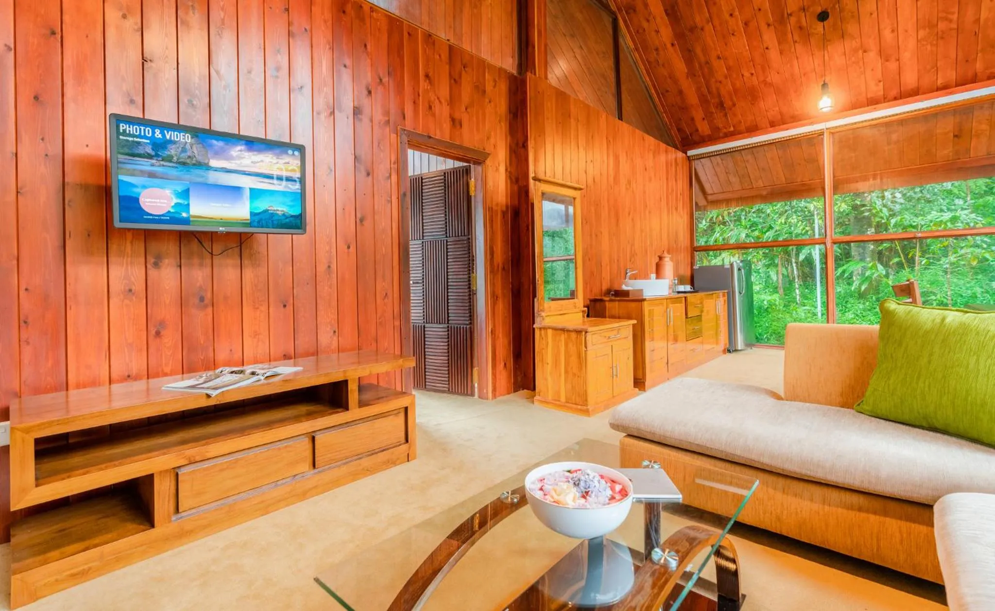 Seating area in Mandaram Eco Resort