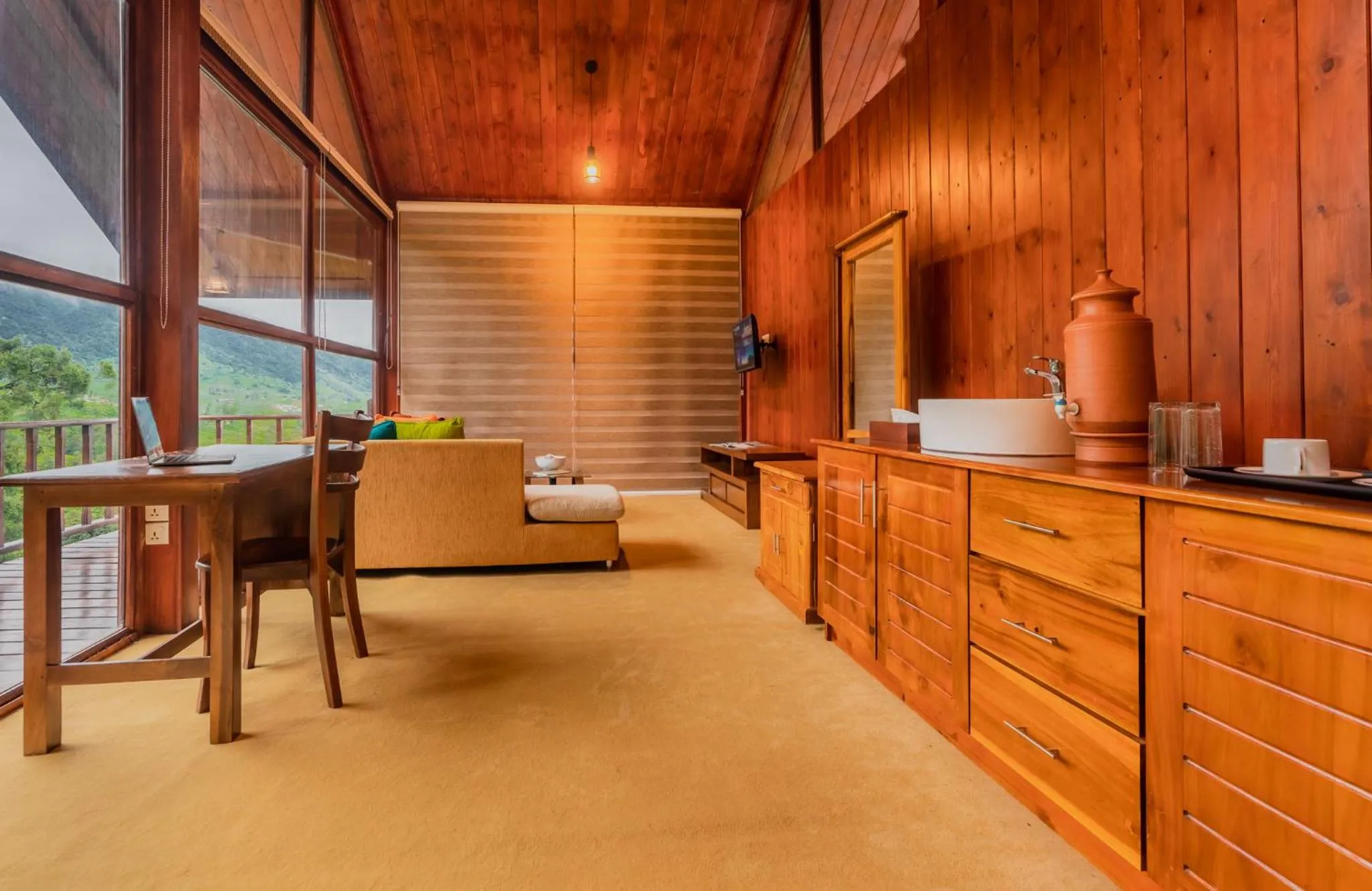 Dining area in Mandaram Eco Resort