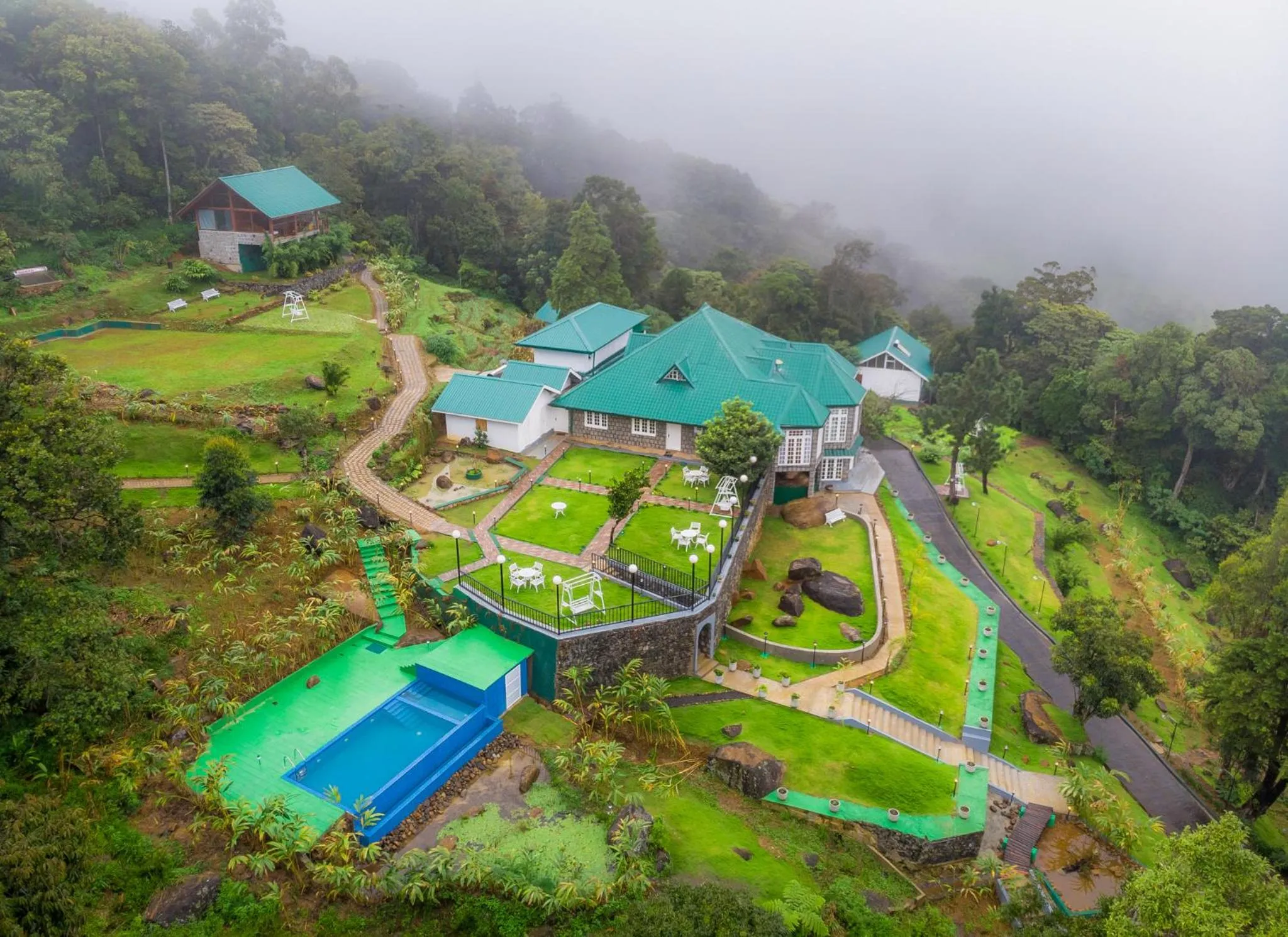 Bird's eye view in Mandaram Eco Resort
