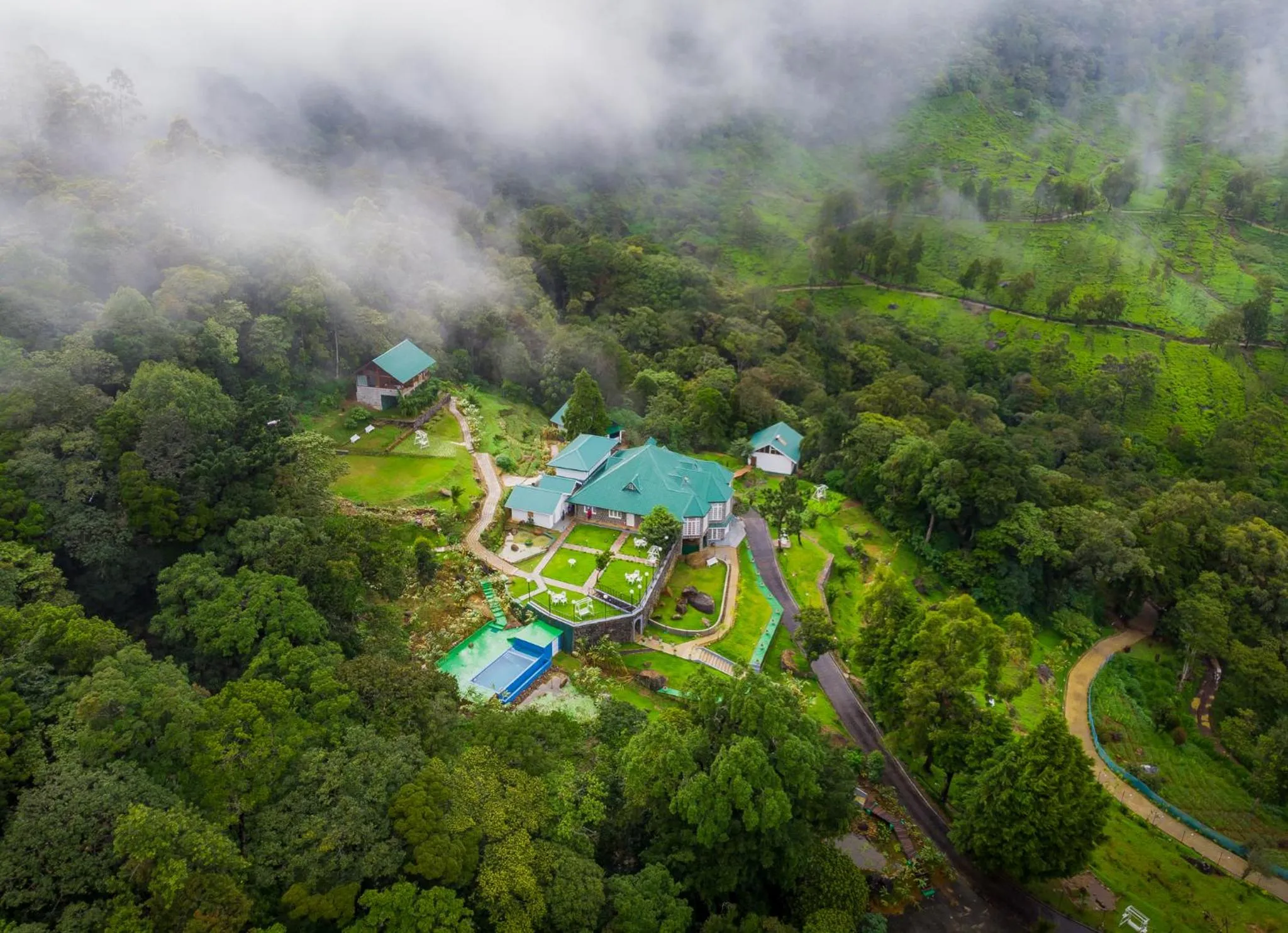 Bird's eye view in Mandaram Eco Resort