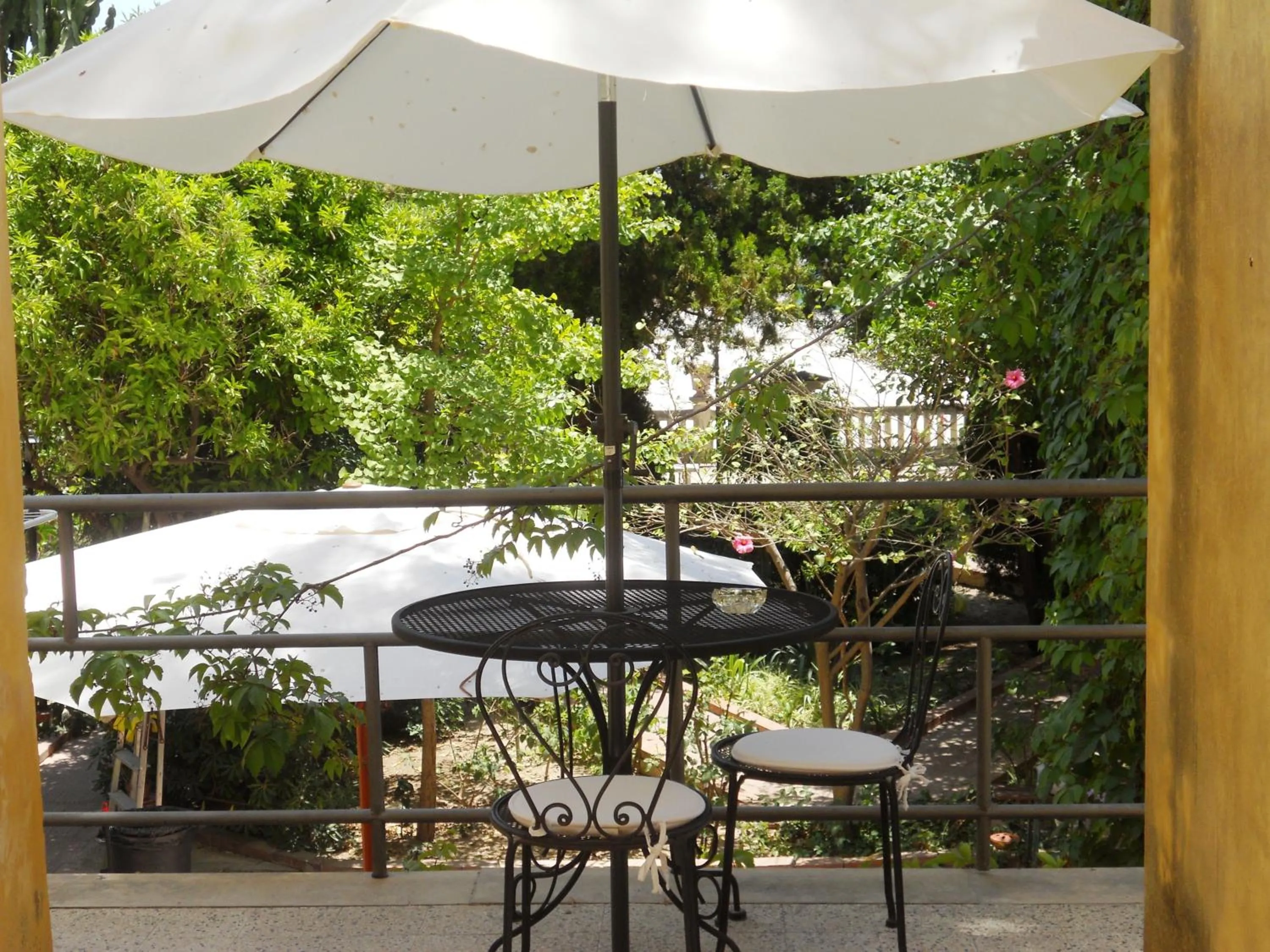 Garden view in B&B Macrina