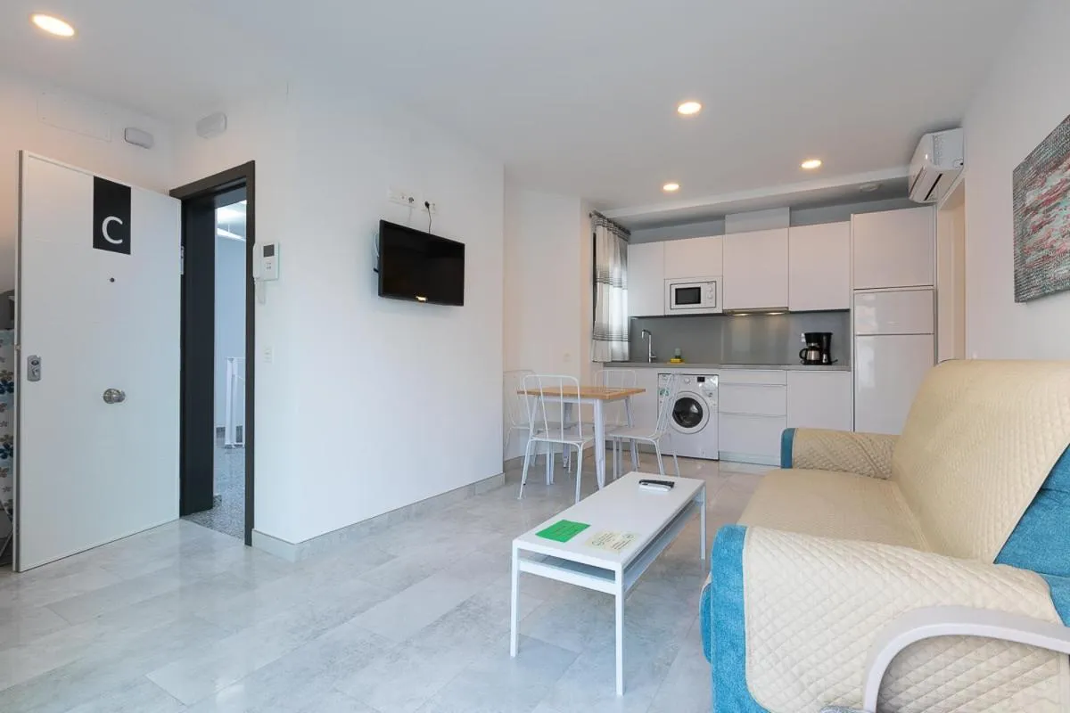 Kitchen or kitchenette in Apartamentos Guerrero 3