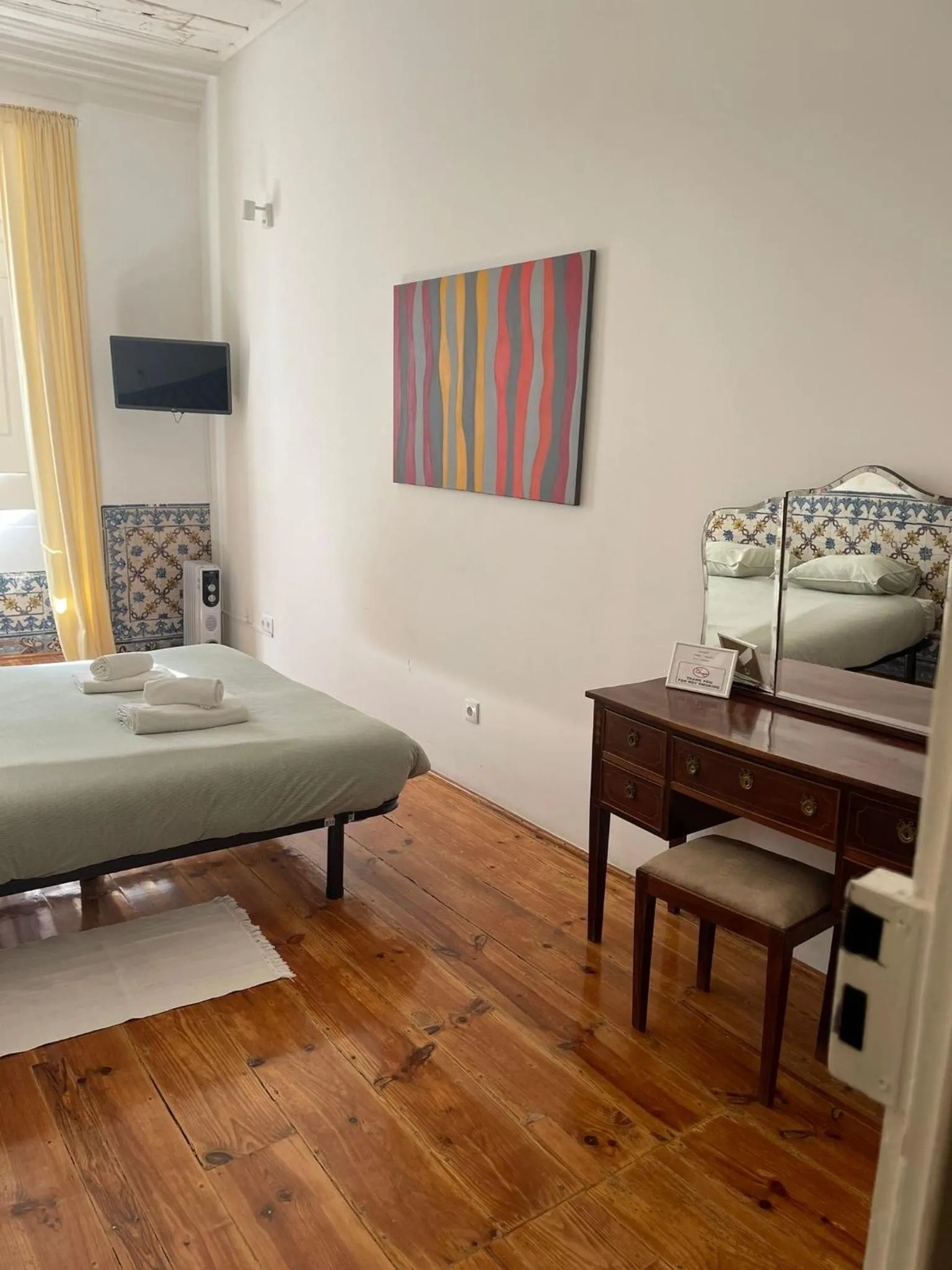 Bed in Azulejos Cais Sodré B&B