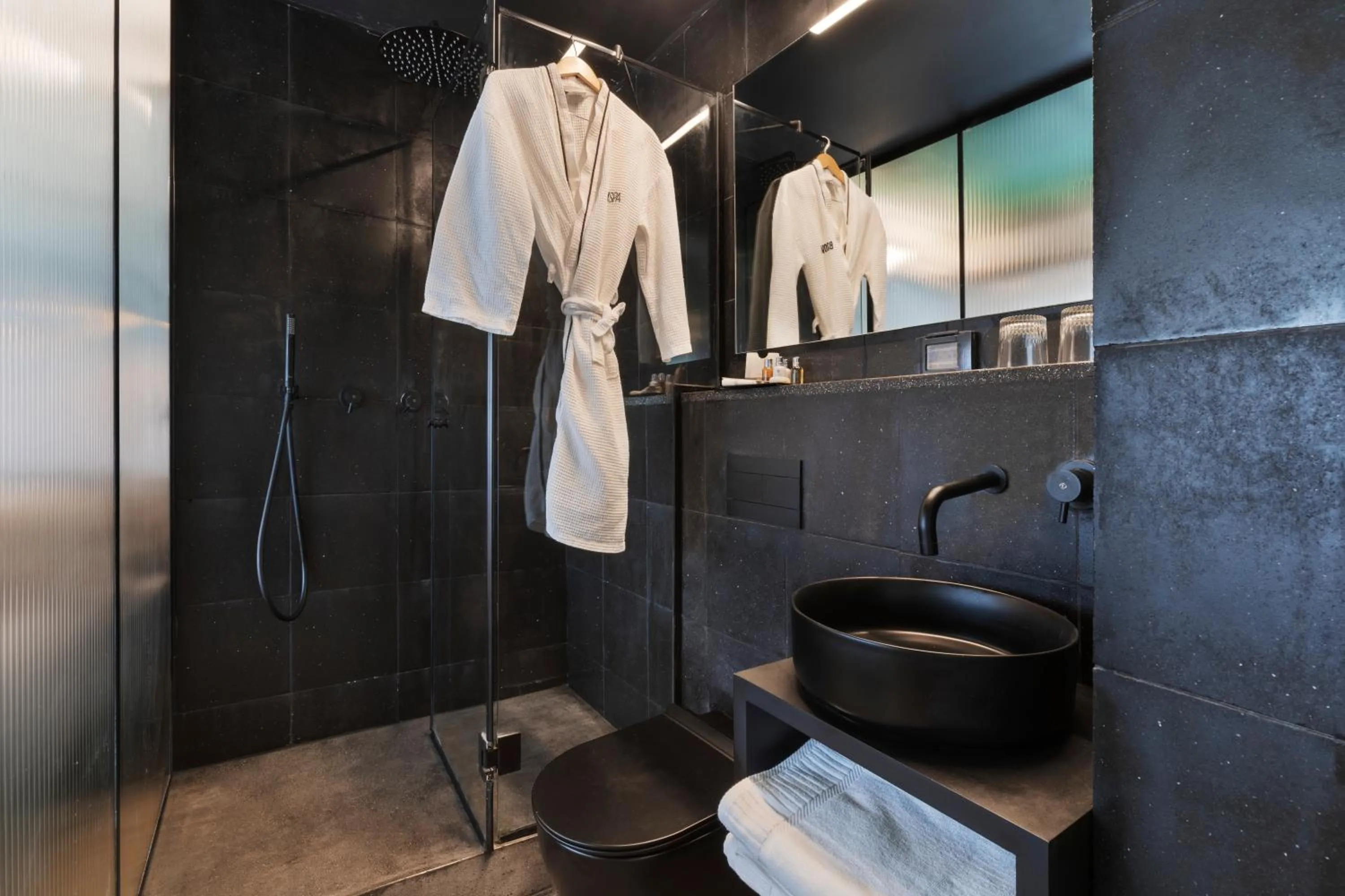 Shower in Theodor Brown Rothschild Tel-Aviv, a member of Brown Hotels