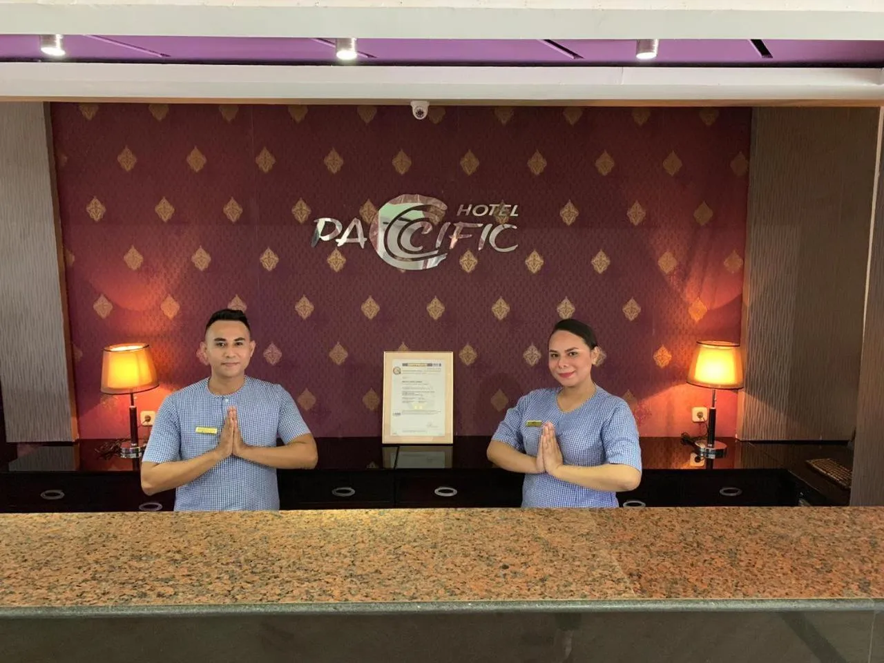 Staff in Pacific Hotel Ambon