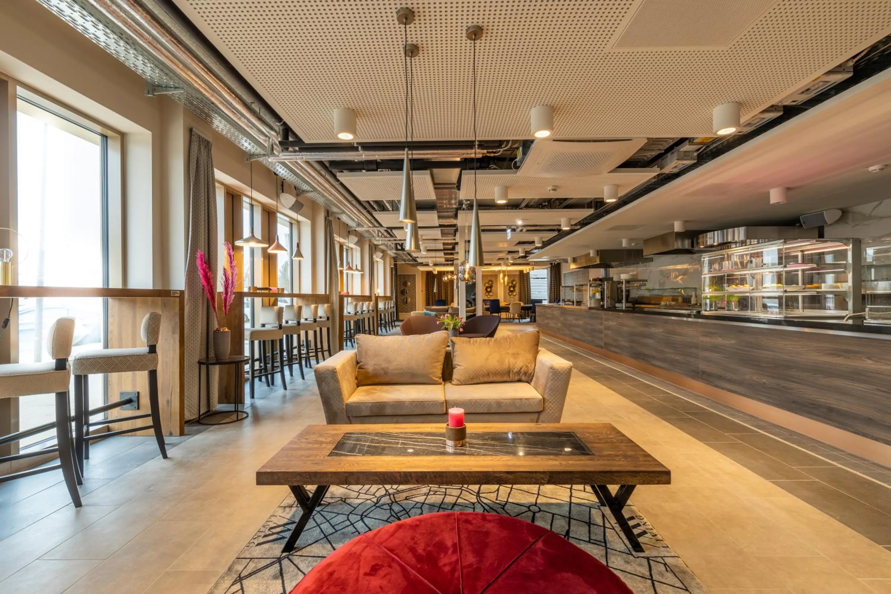 Lobby or reception in MASEVEN München Messe Dornach