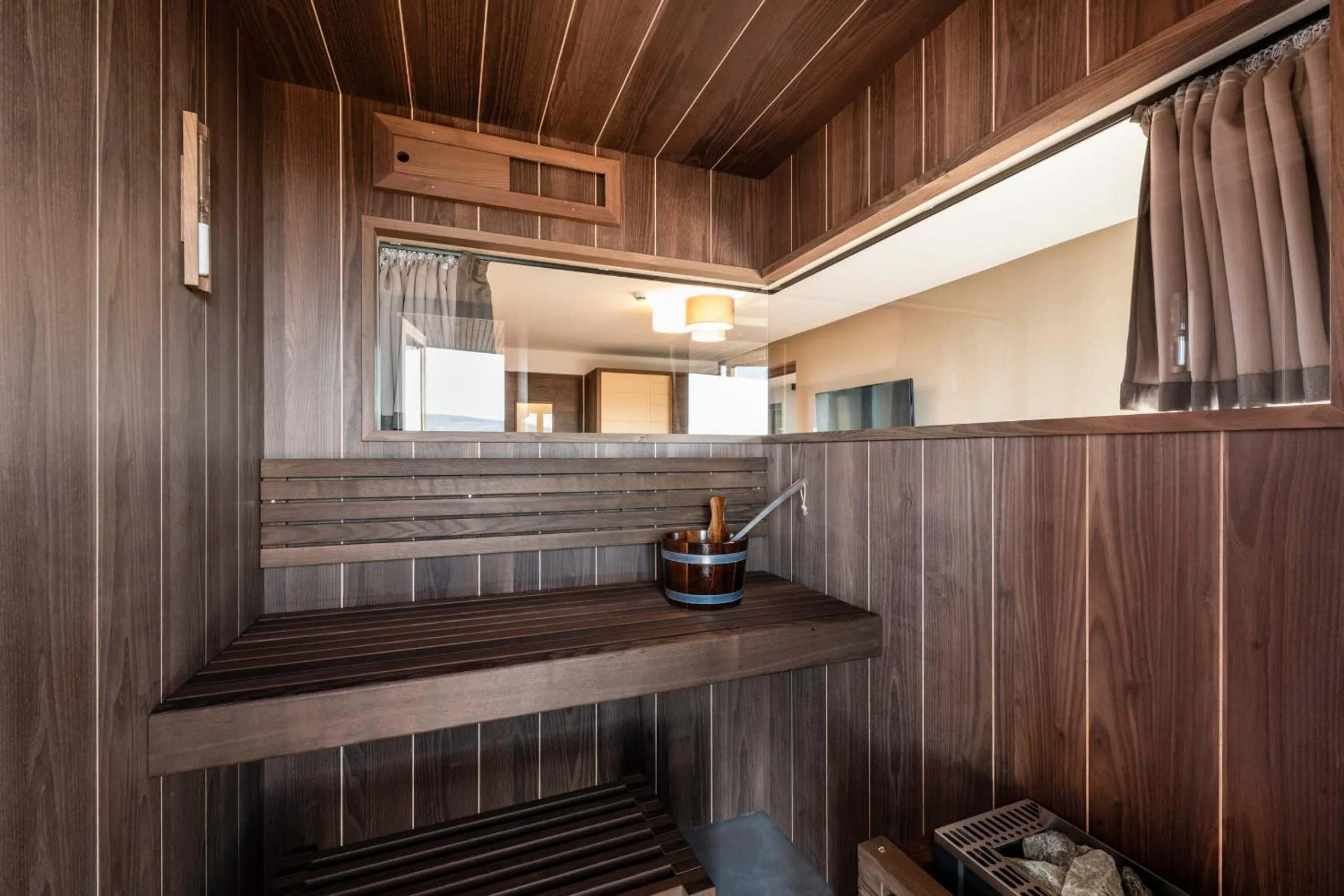 Sauna in Aparthotel Panorama Living Dolomites