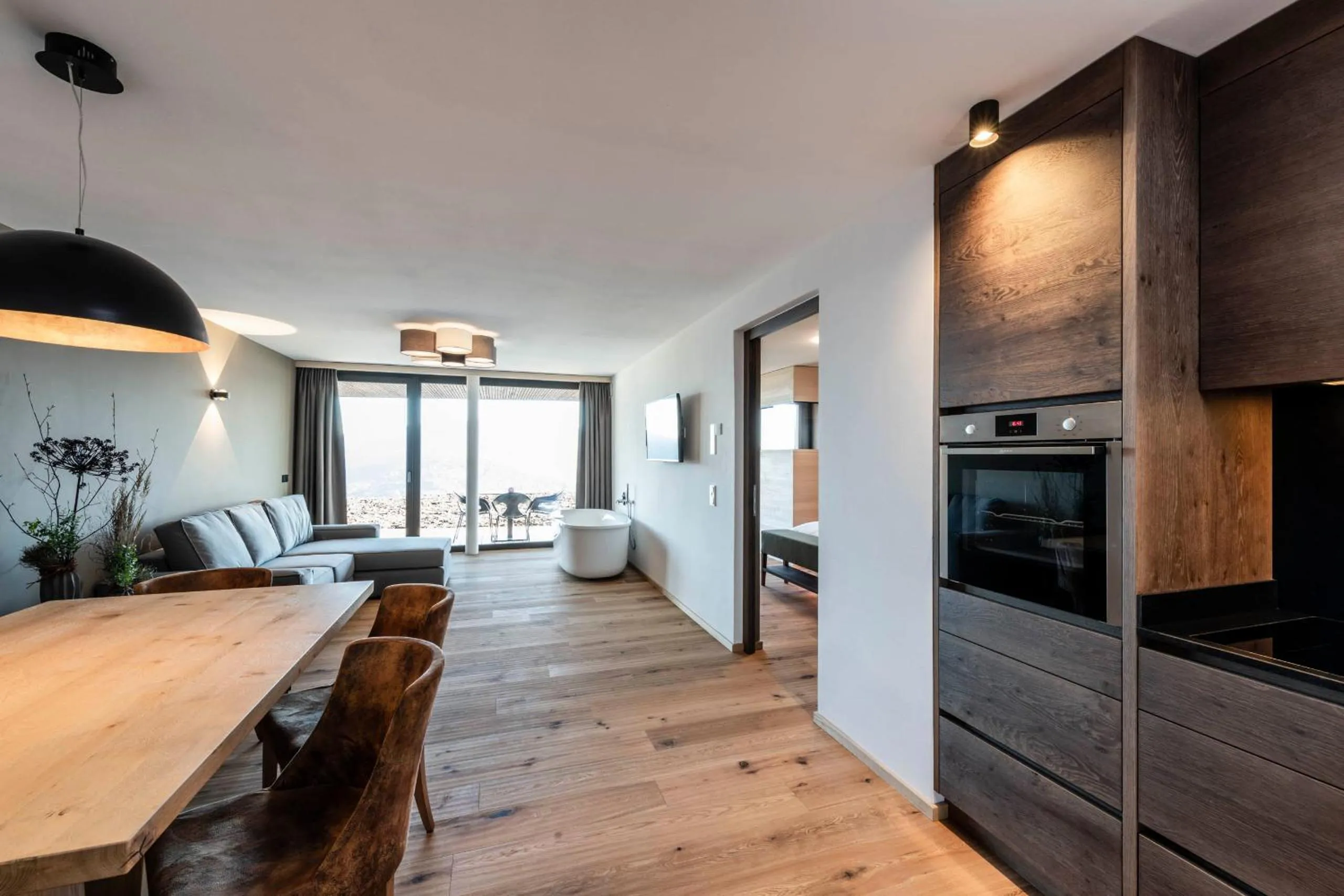 Living room in Aparthotel Panorama Living Dolomites