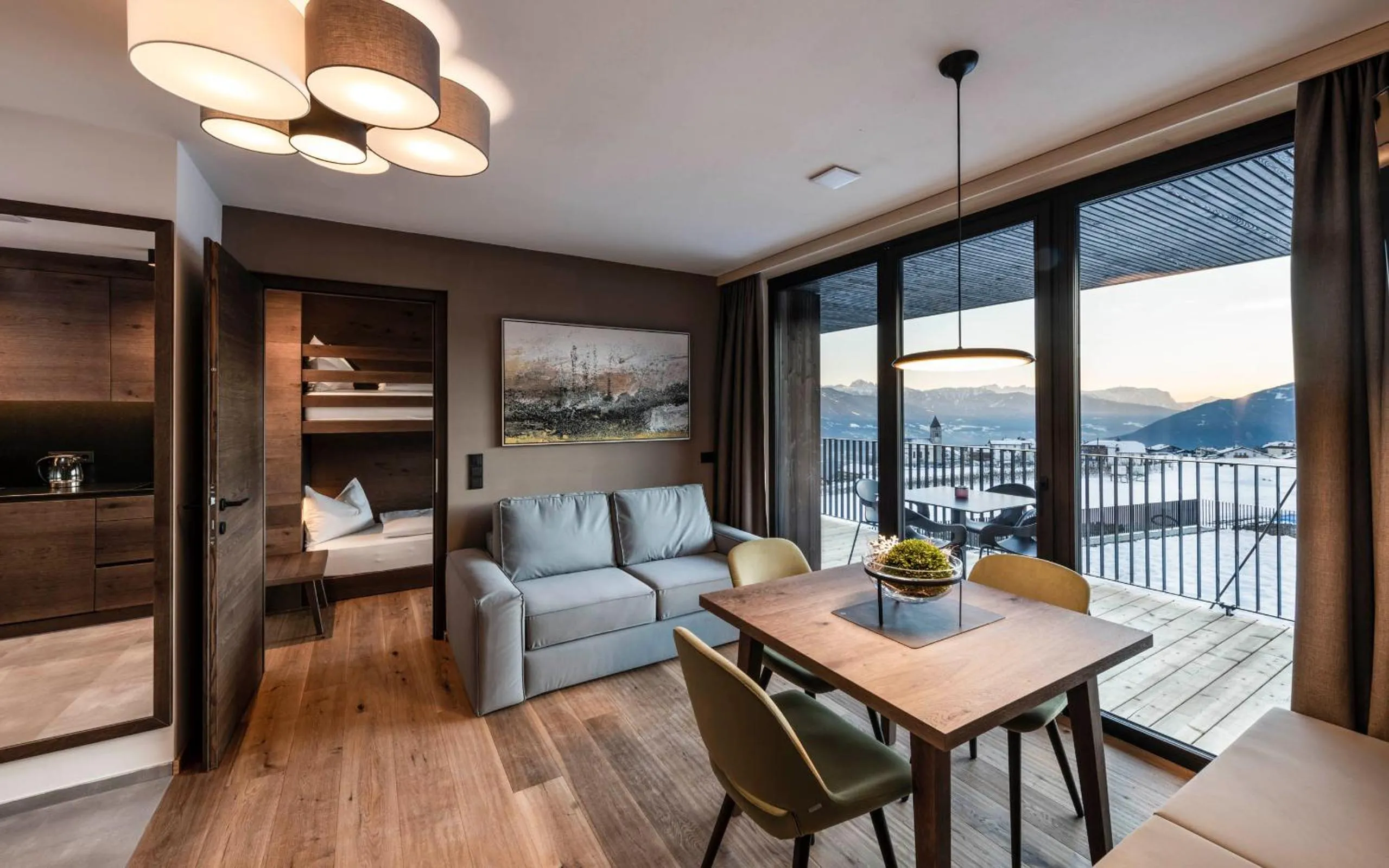 Living room in Aparthotel Panorama Living Dolomites