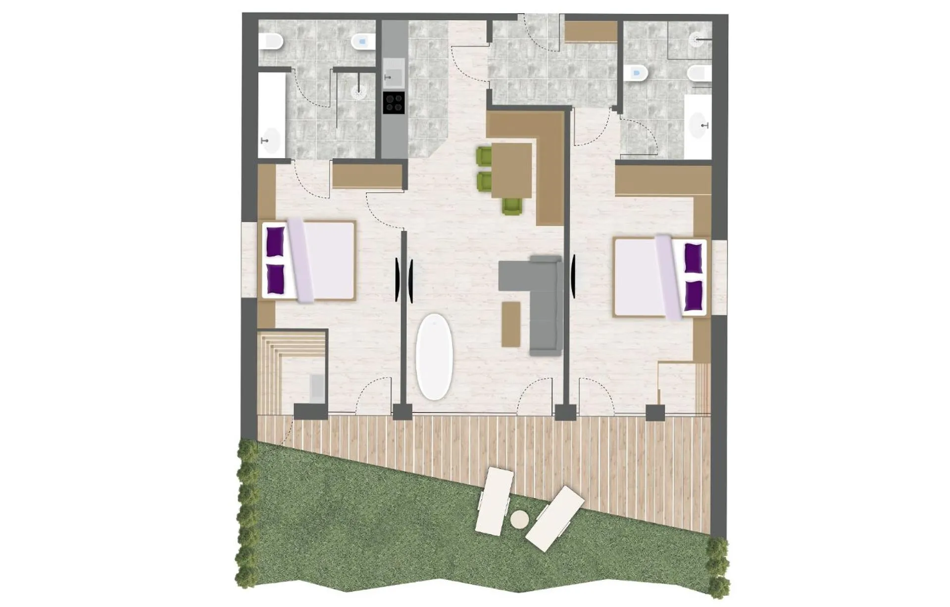 Floor plan in Aparthotel Panorama Living Dolomites