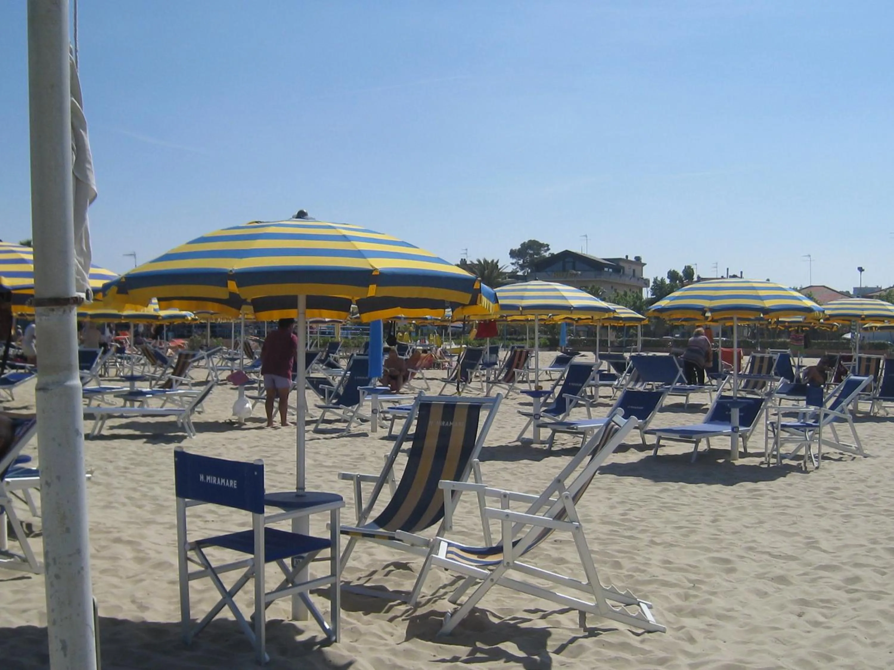 Beach in Hotel Miramare