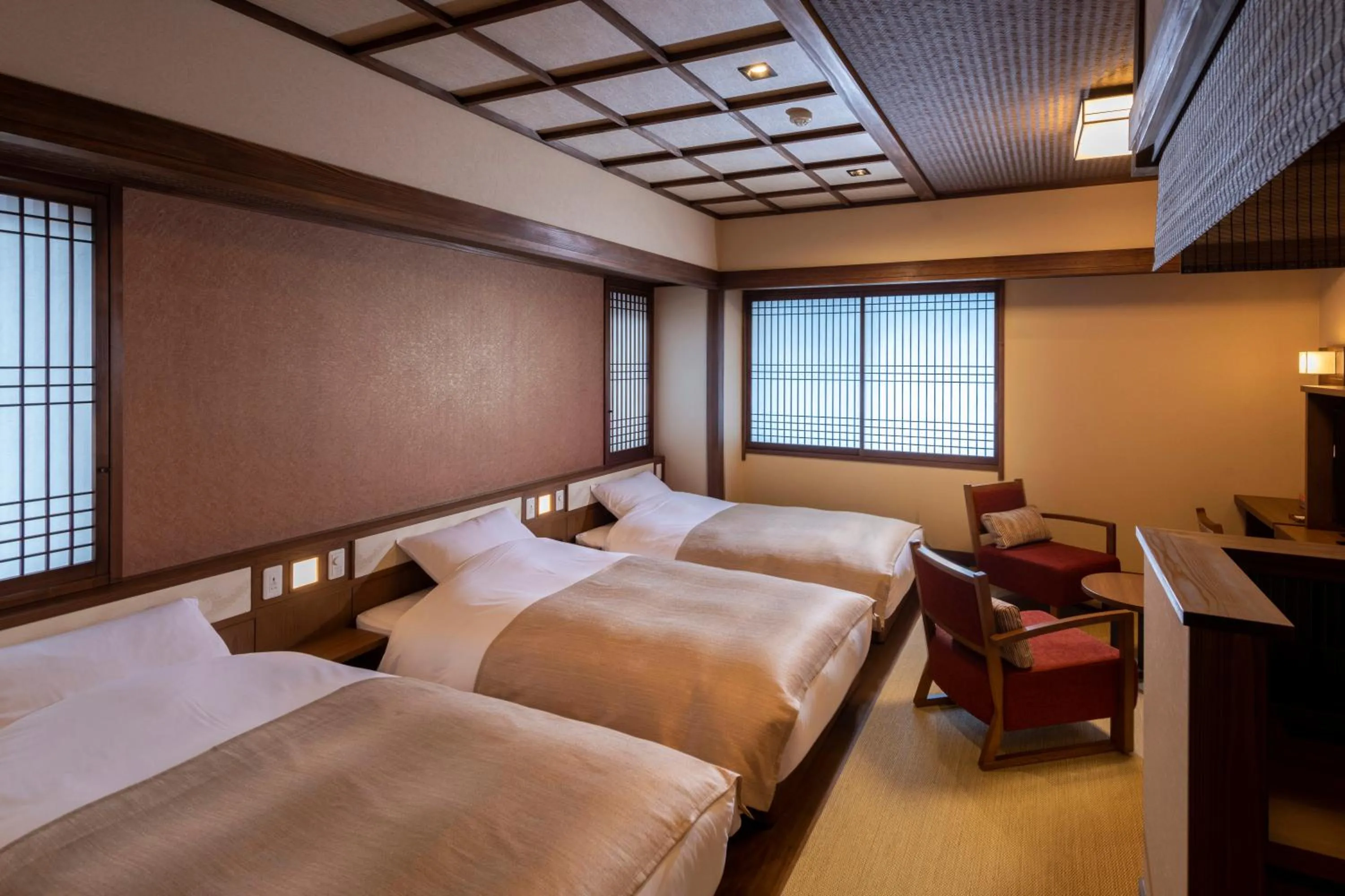 Bed in Onyado Shikishima-kan